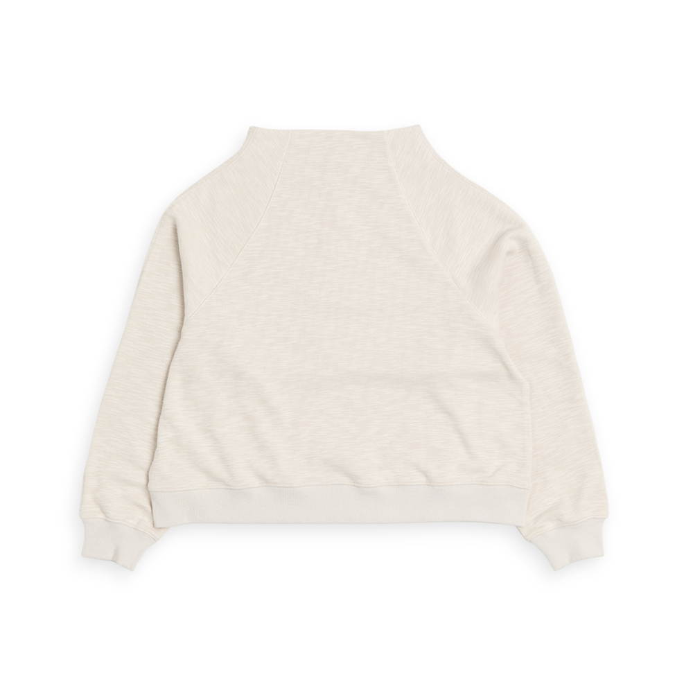 輕刷毛節紋立領袖上衣