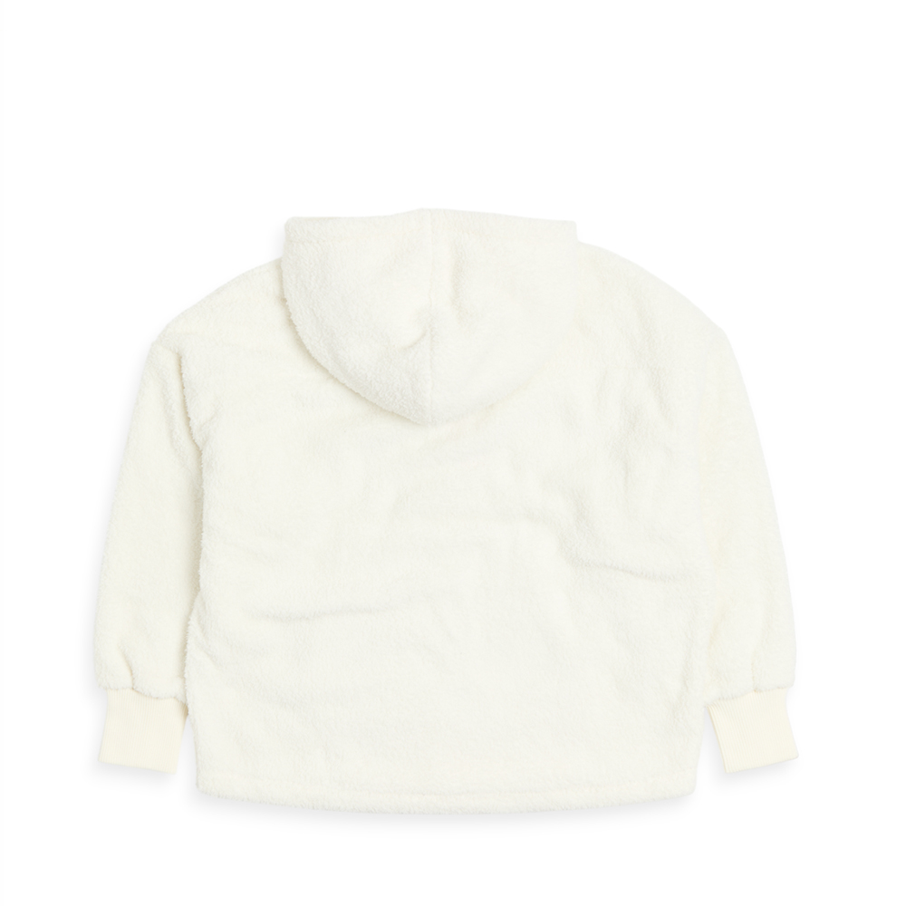 蓄熱長絨長版連帽上衣