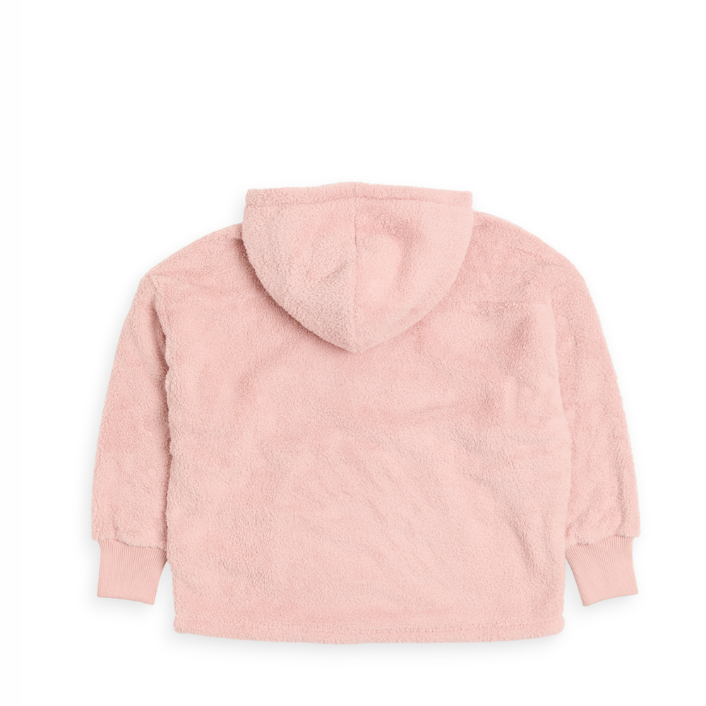 蓄熱長絨長版連帽上衣