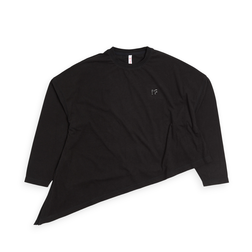 刷絨側綁長版上衣