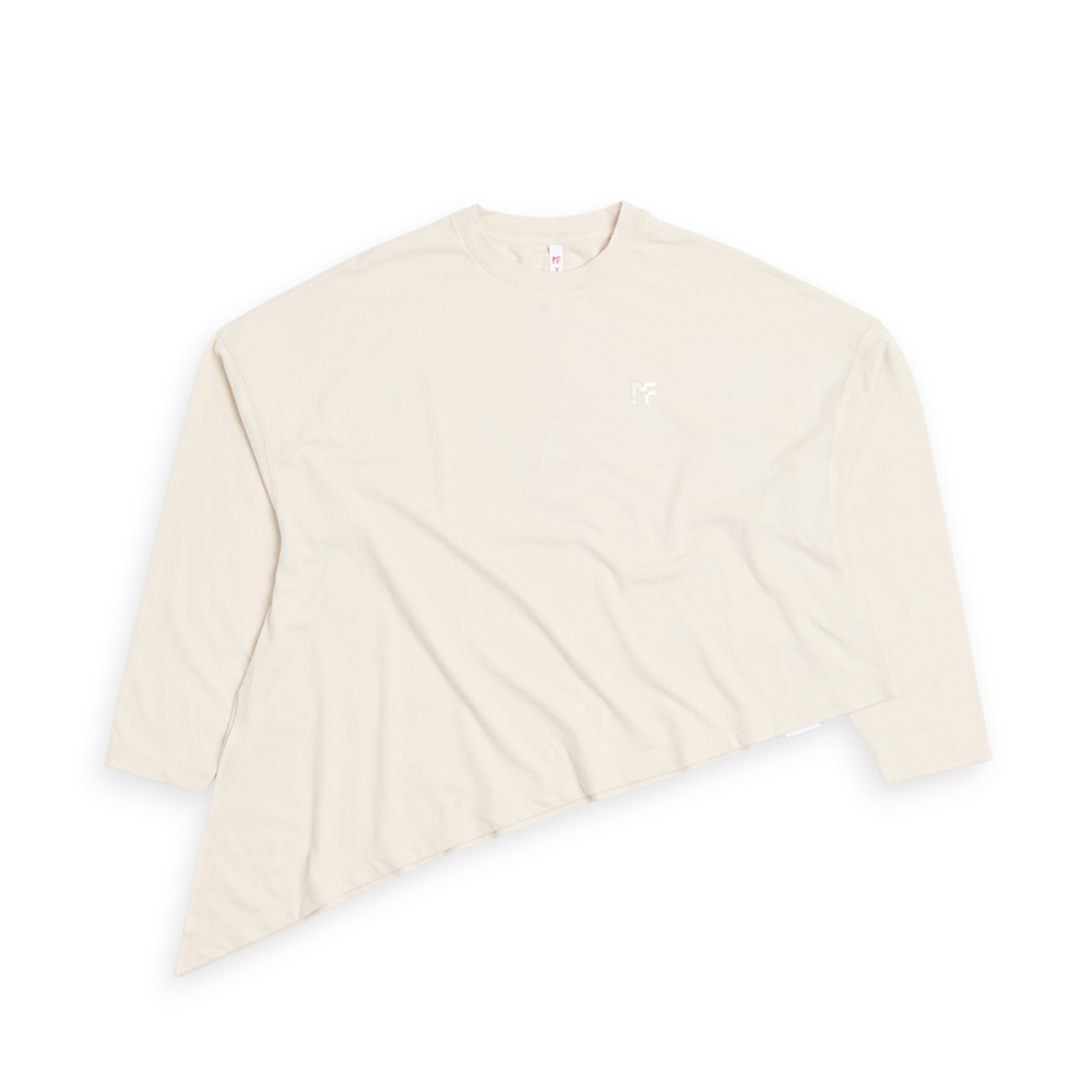 刷絨側綁長版上衣