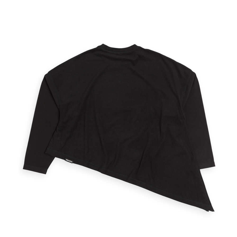 刷絨側綁長版上衣