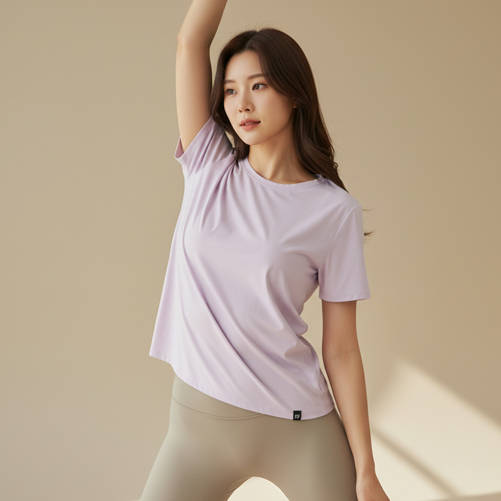 修腰百搭長版短袖上衣