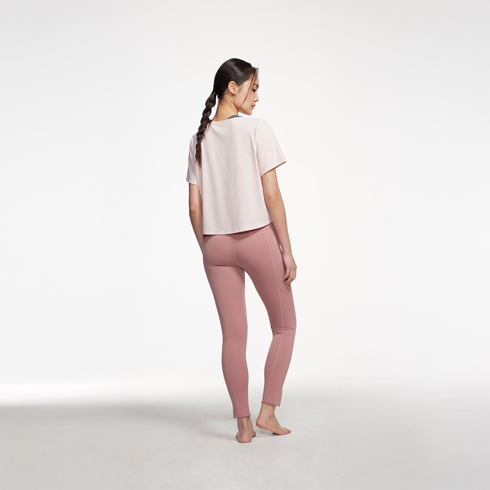 MOLLIFIX 高彈機能 開衩修身造型瑜珈褲