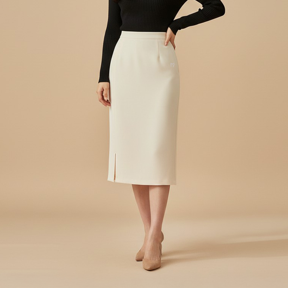 空氣層單開岔長裙