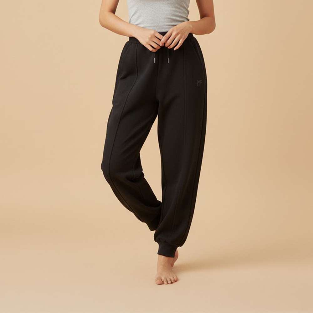 空氣層修臀縮口長褲