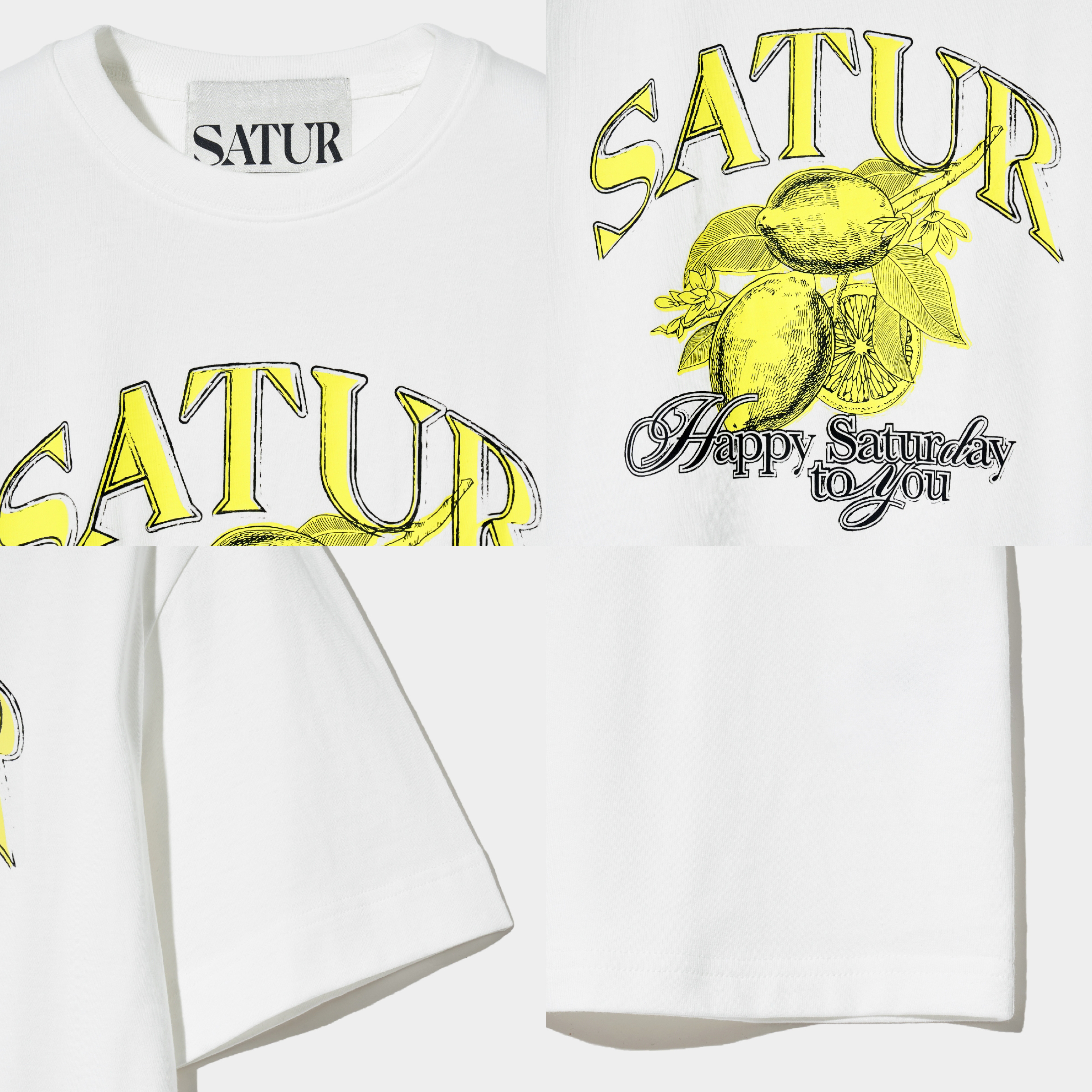 SATUR Citron 夏日檸檬短袖上衣  SA242UTS10