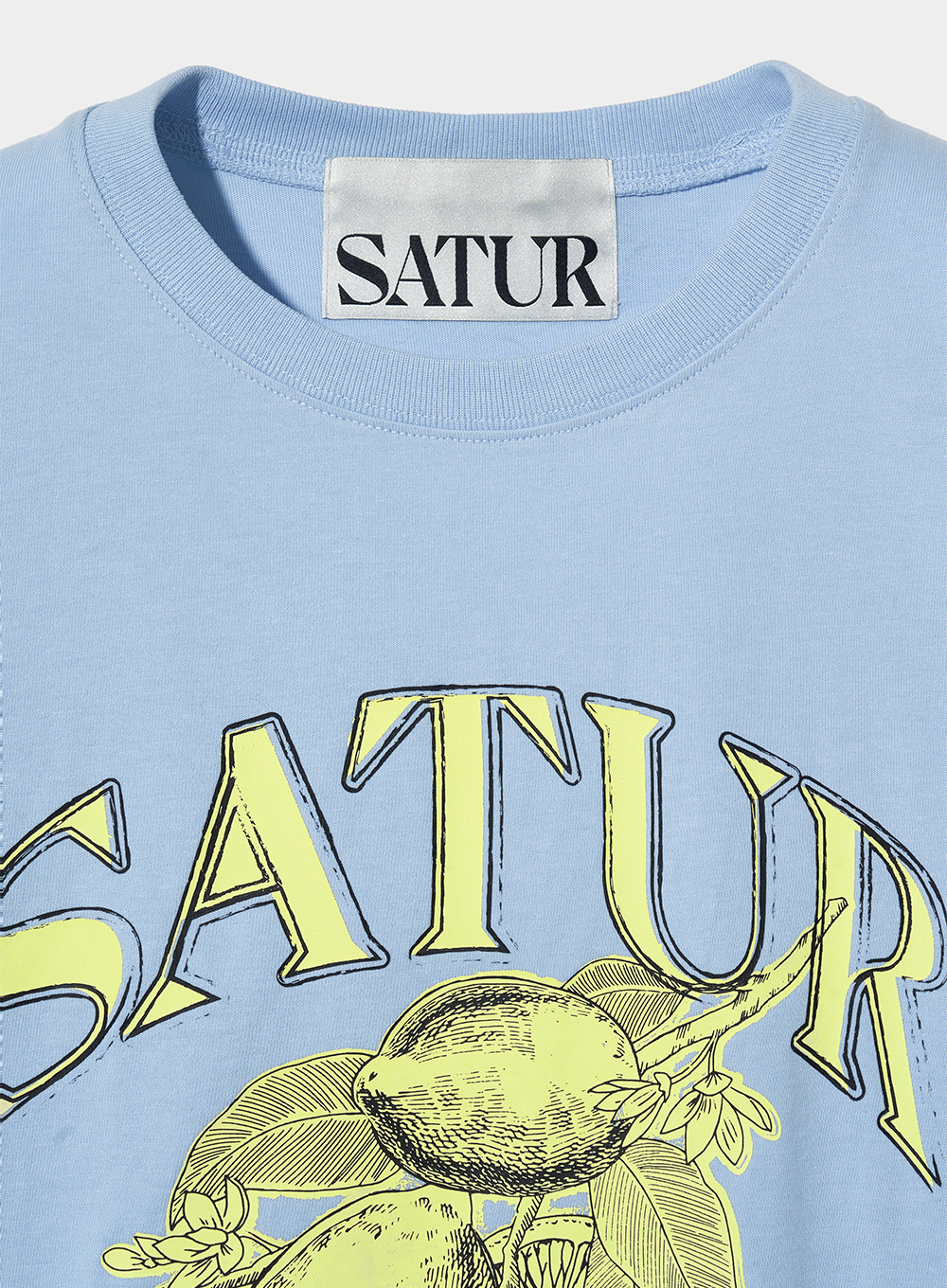 SATUR Citron 夏日檸檬短袖上衣  SA242UTS10