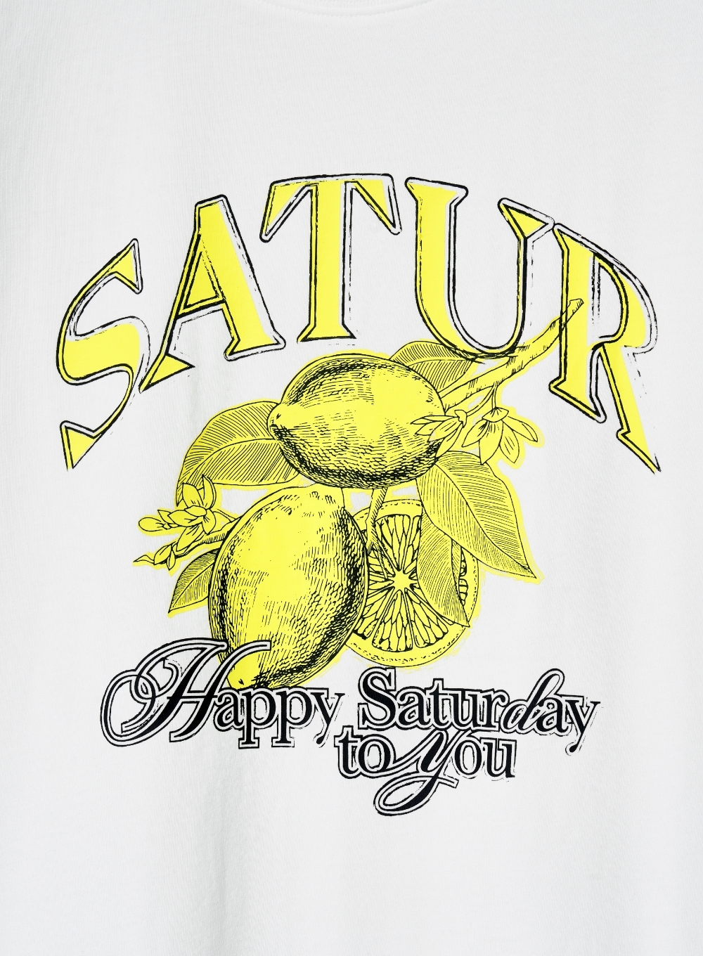 SATUR Citron 夏日檸檬短袖上衣  SA242UTS10