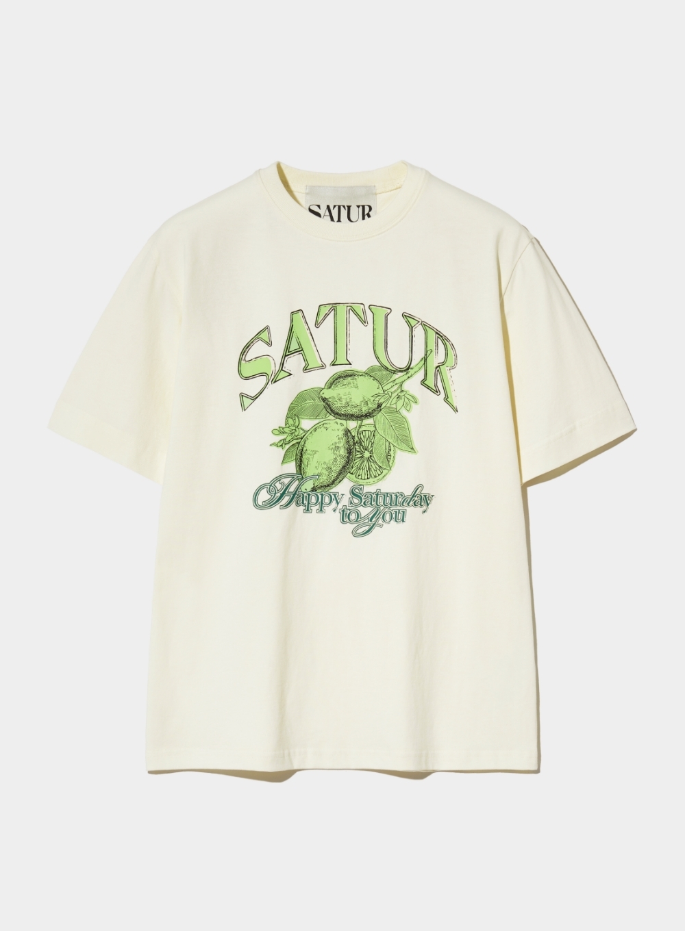 SATUR Citron 夏日檸檬短袖上衣  SA242UTS10