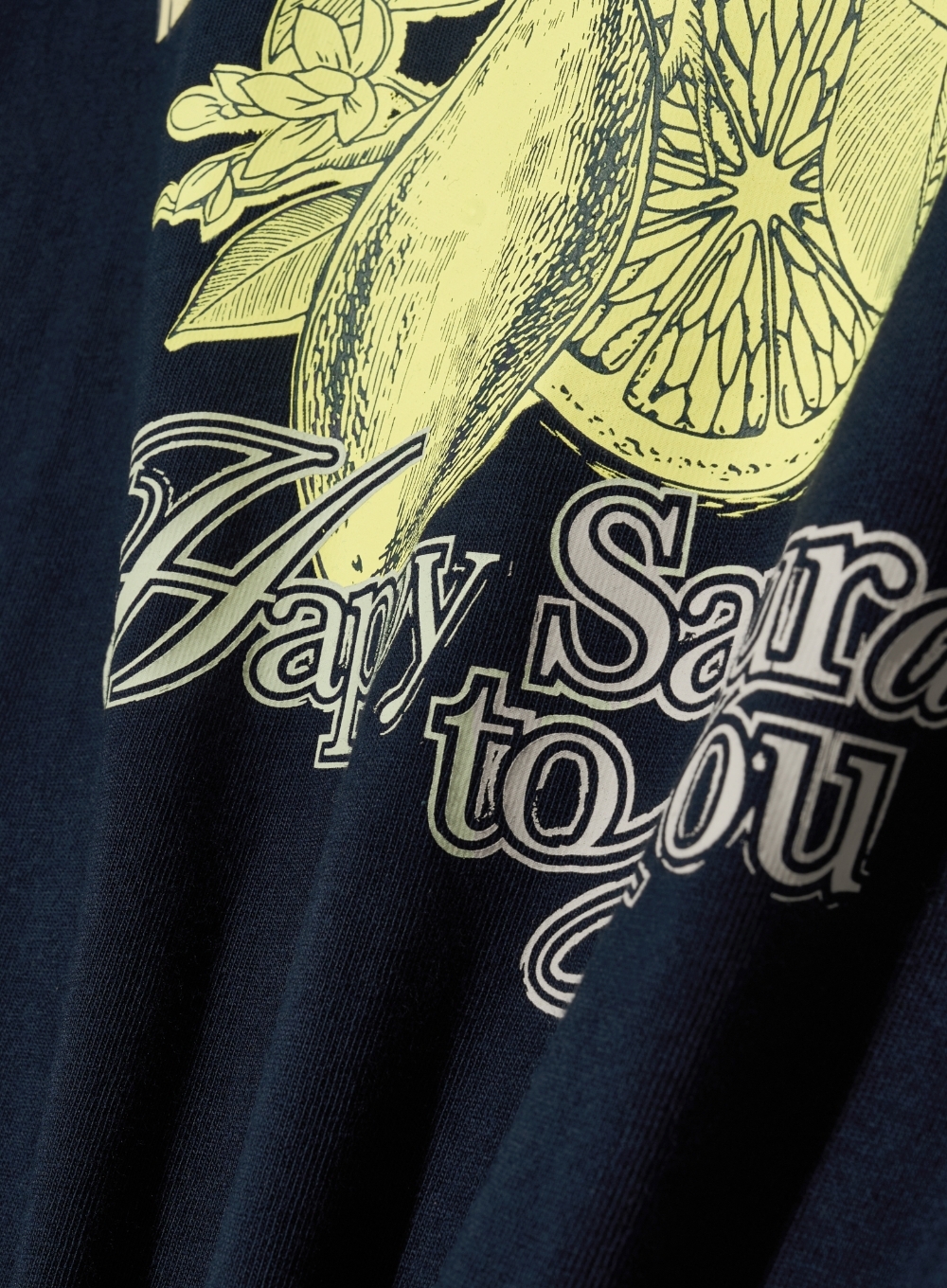 SATUR Citron 夏日檸檬短袖上衣  SA242UTS10