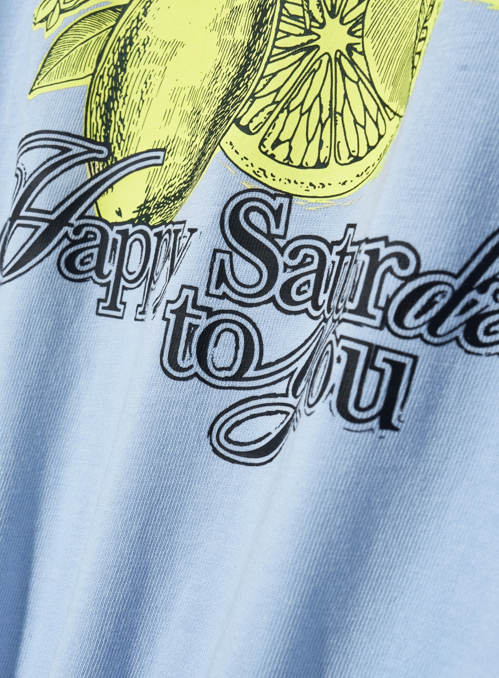 SATUR Citron 夏日檸檬短袖上衣  SA242UTS10