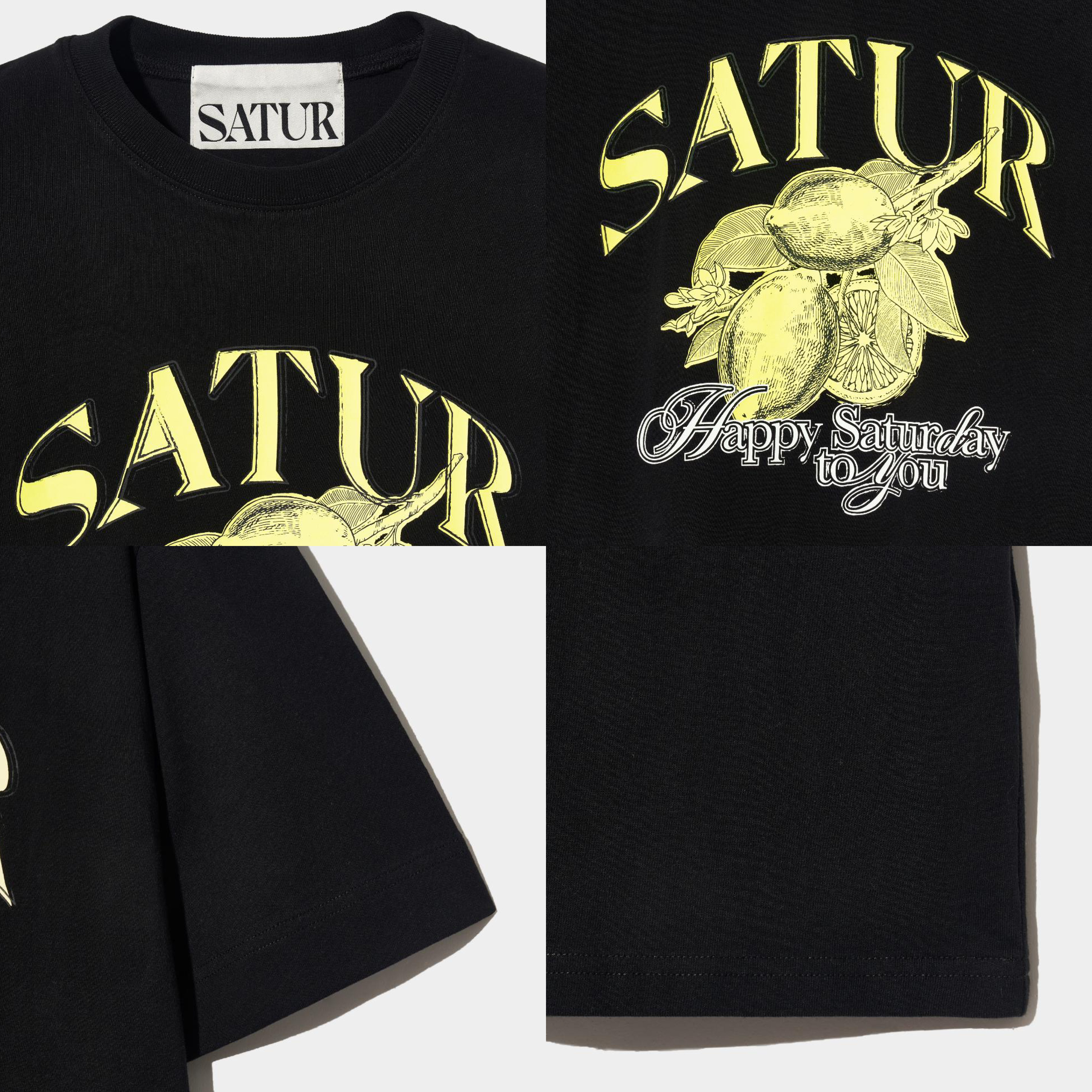 SATUR Citron 夏日檸檬短袖上衣  SA242UTS10
