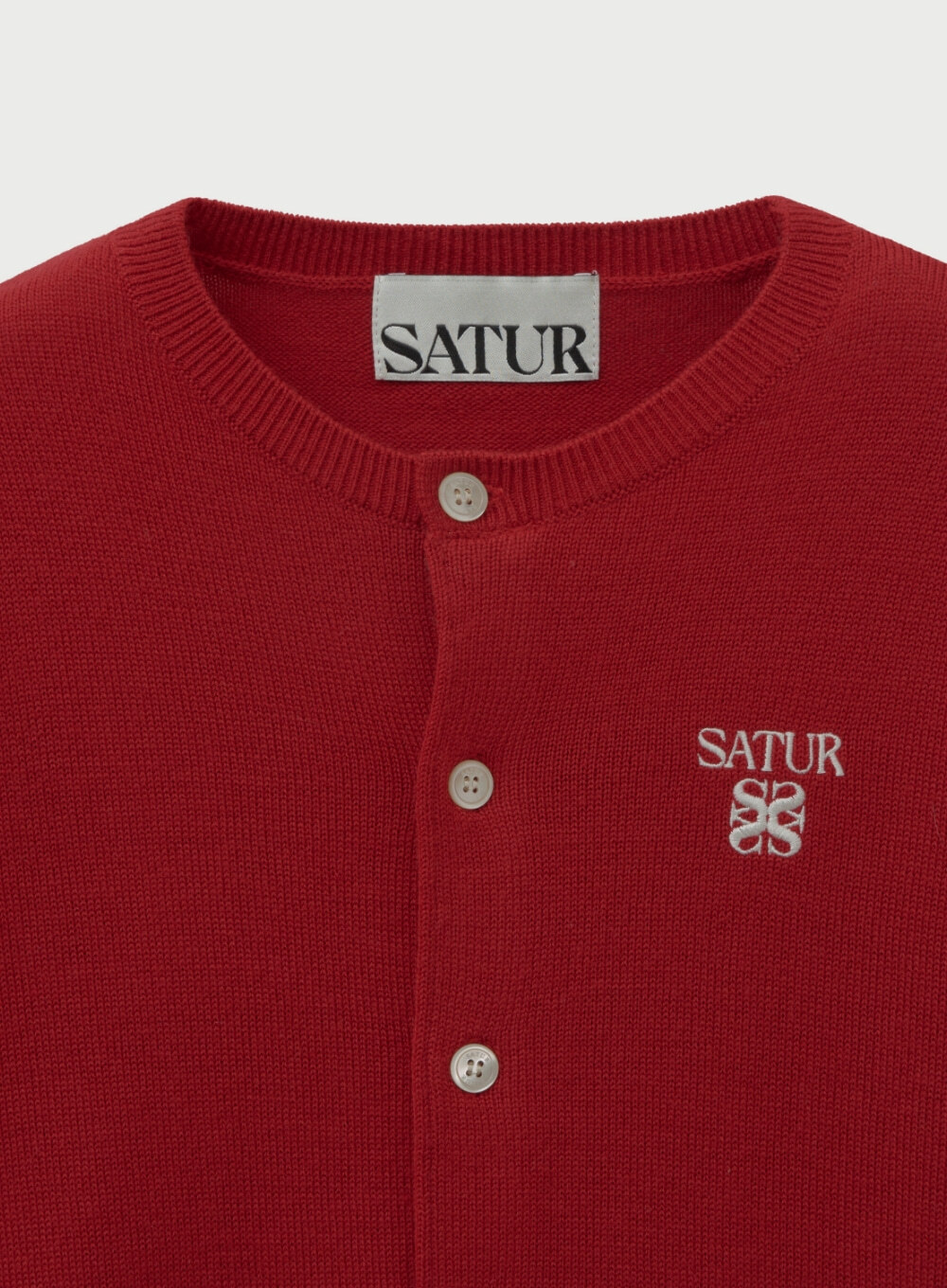 SATUR 兒童款 Loren 羊毛圓領針織開襟衫  SA253KKC06
