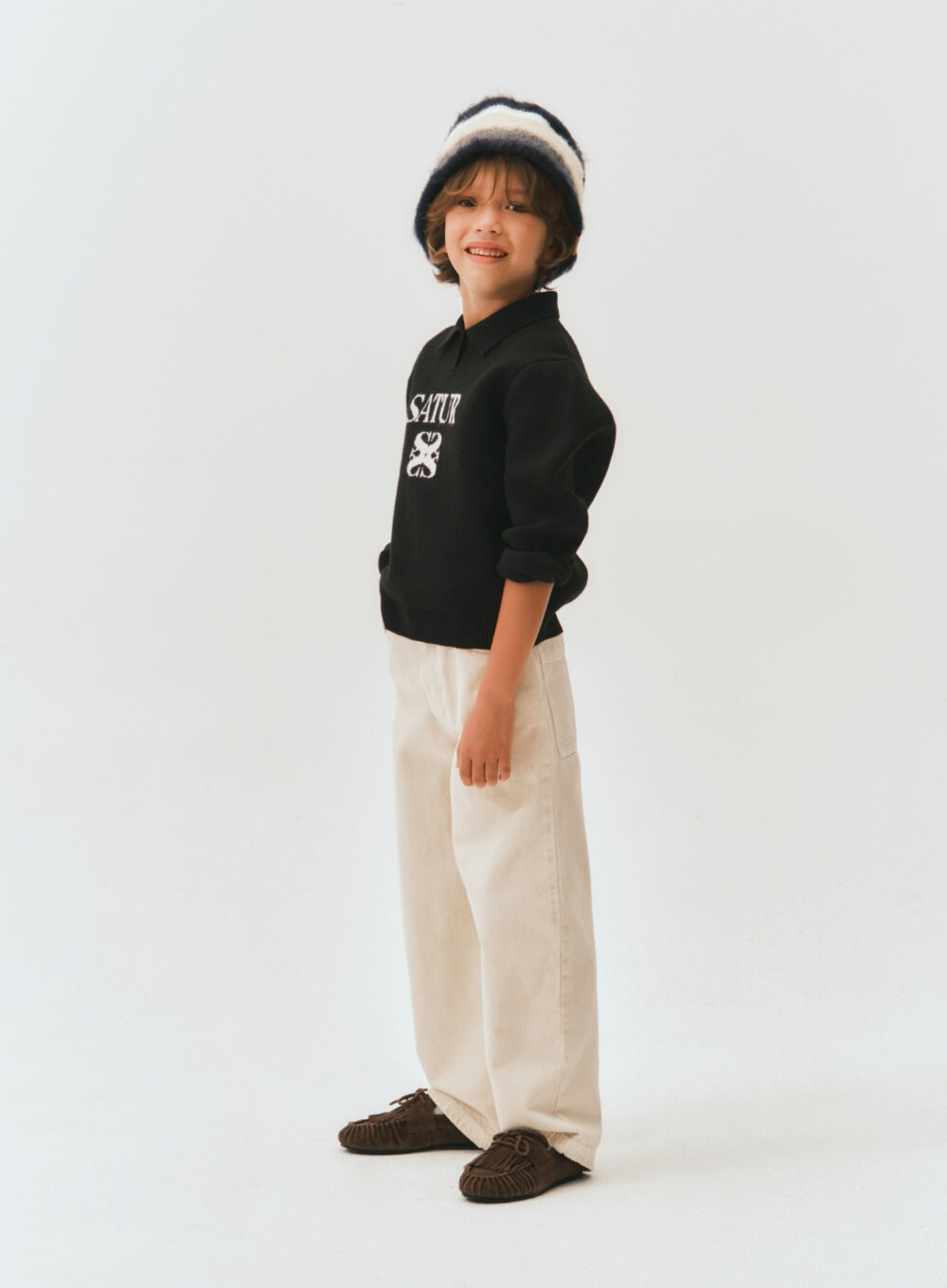 SATUR 兒童款 舒適Polo 針織衫  SA253KKT37