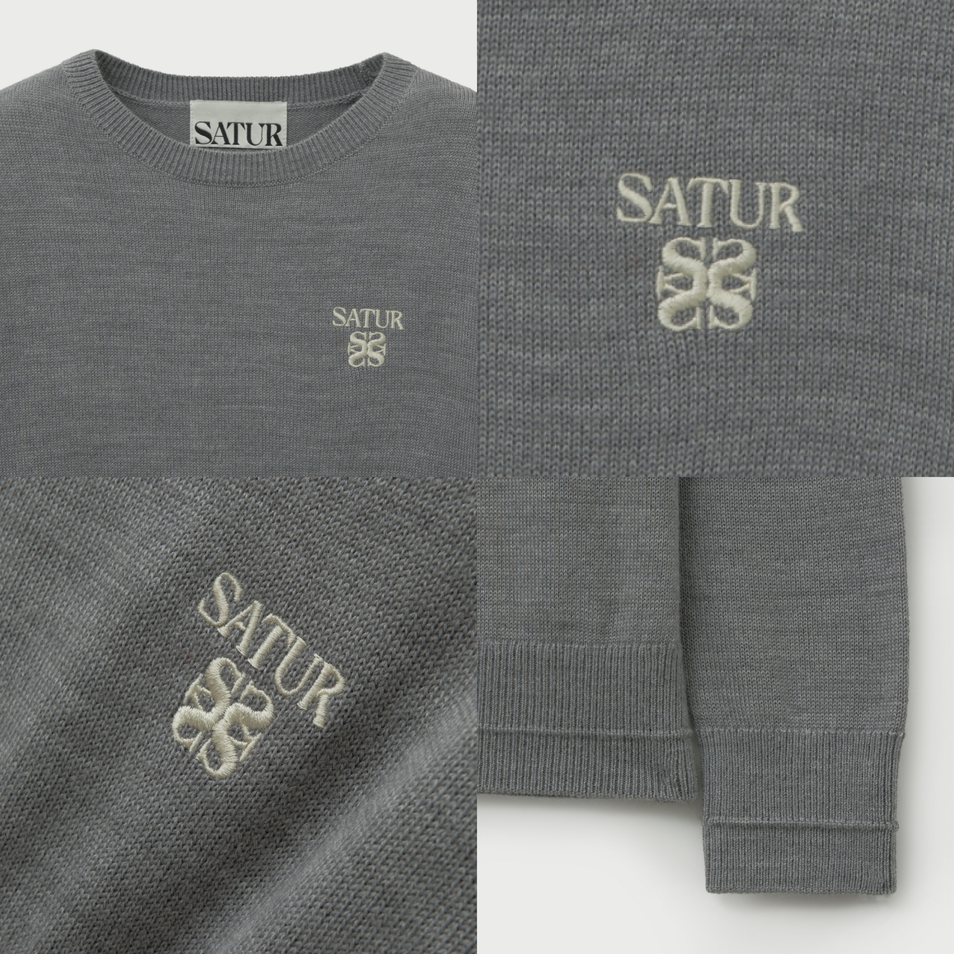 SATUR 兒童款 Loren 羊毛圓領針織衫  SA253KKT41