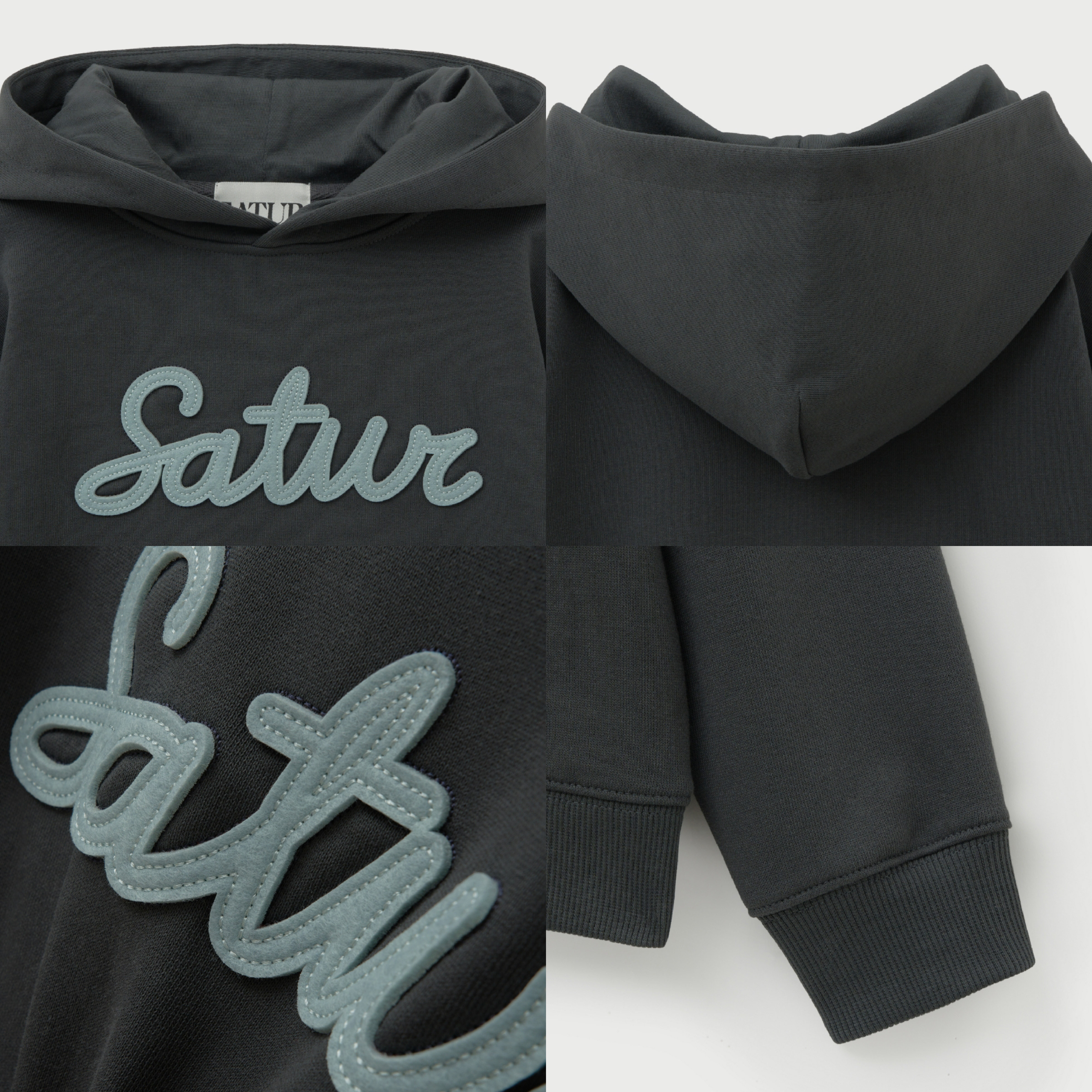 SATUR 兒童款 Satur 貼布連帽上衣  SA253KTH02