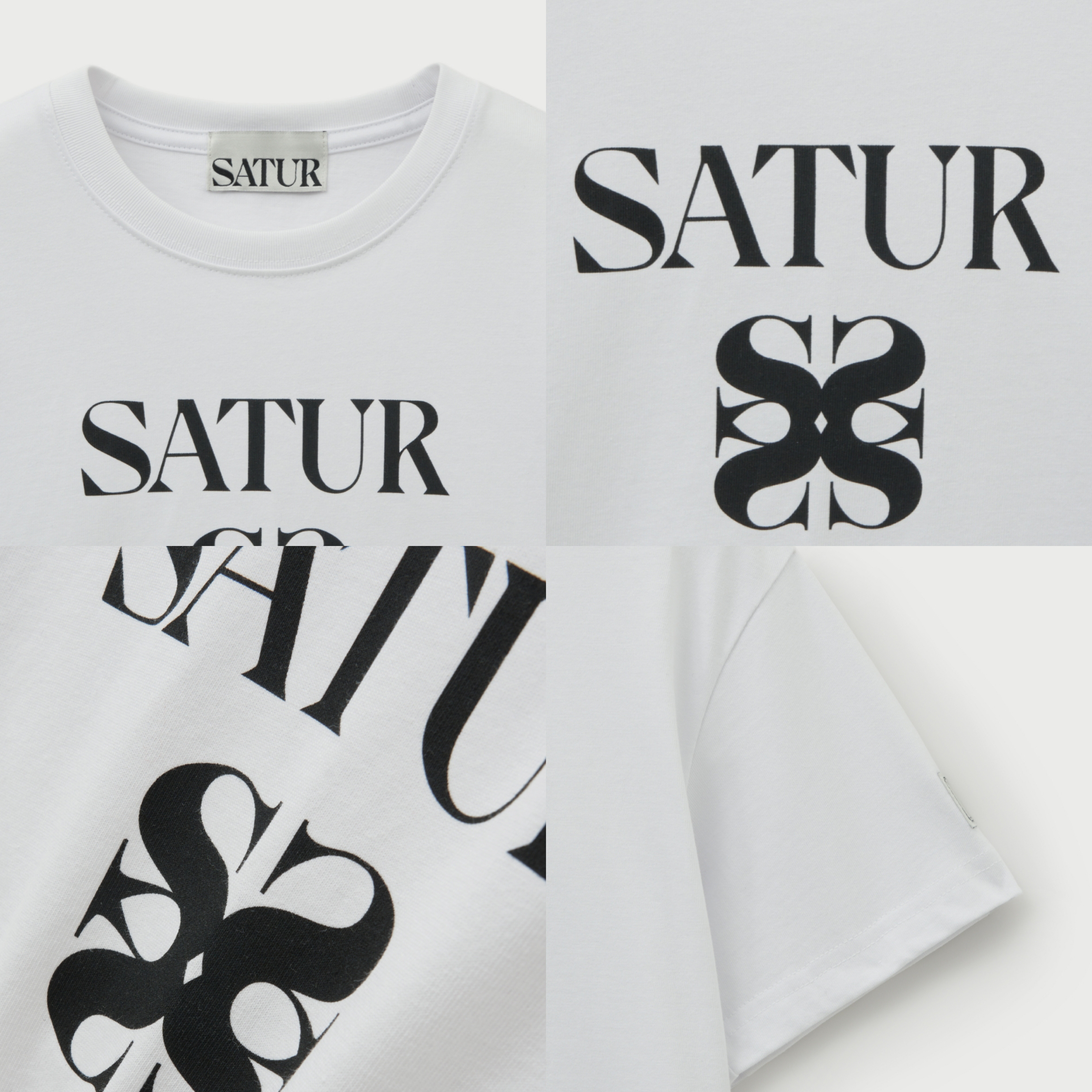 SATUR 兒童款 經典 Logo 短袖上衣  SA253KTS05