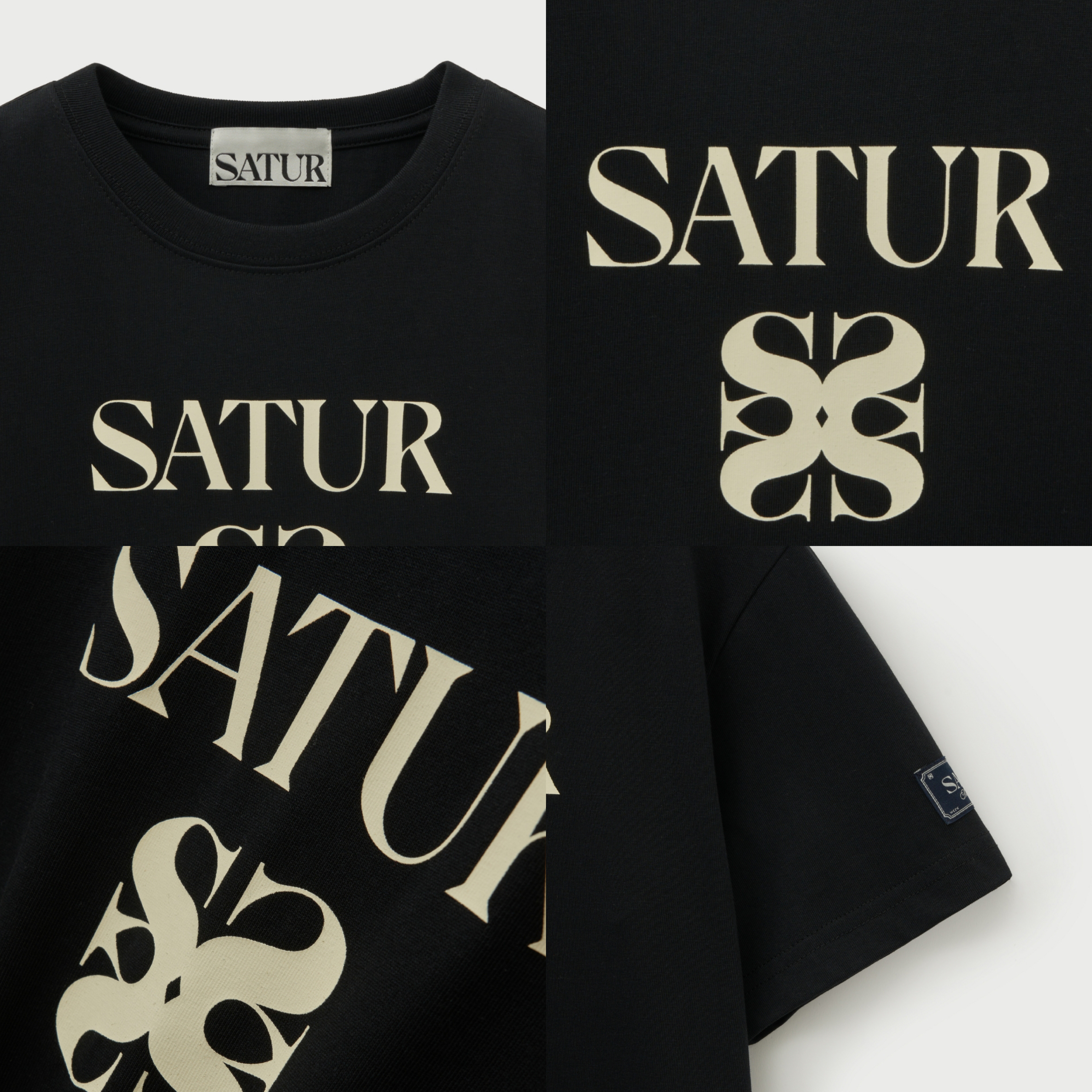 SATUR 兒童款 經典 Logo 短袖上衣  SA253KTS05