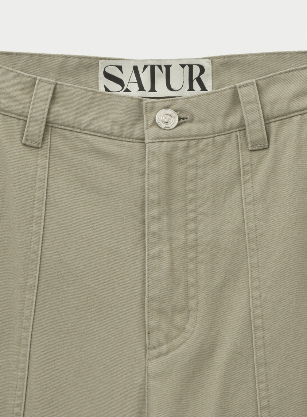 SATUR 女款 水洗半寬鬆工裝褲  SA253WPT06
