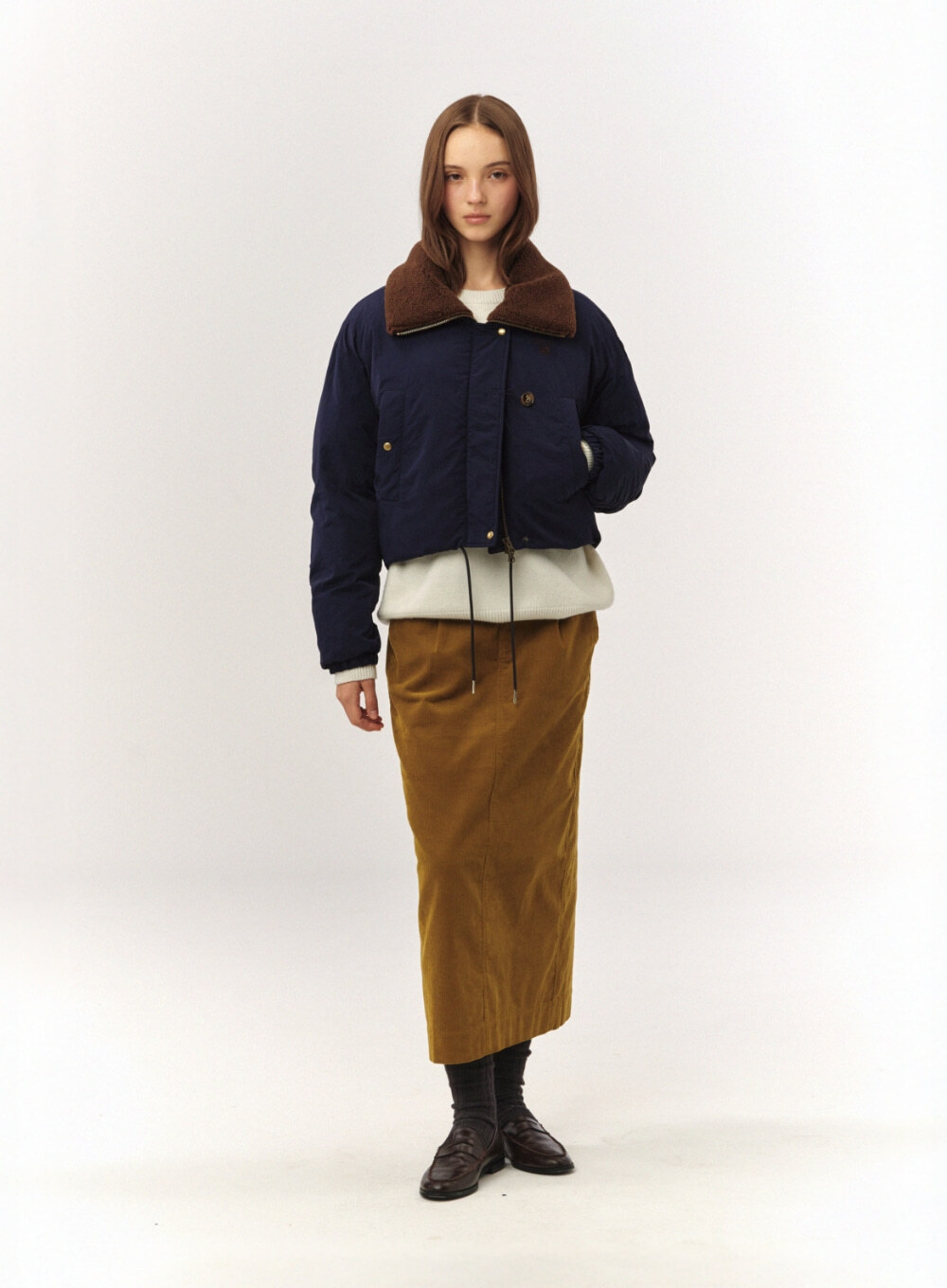 SATUR 女款 燈芯絨長裙  SA253WSK02