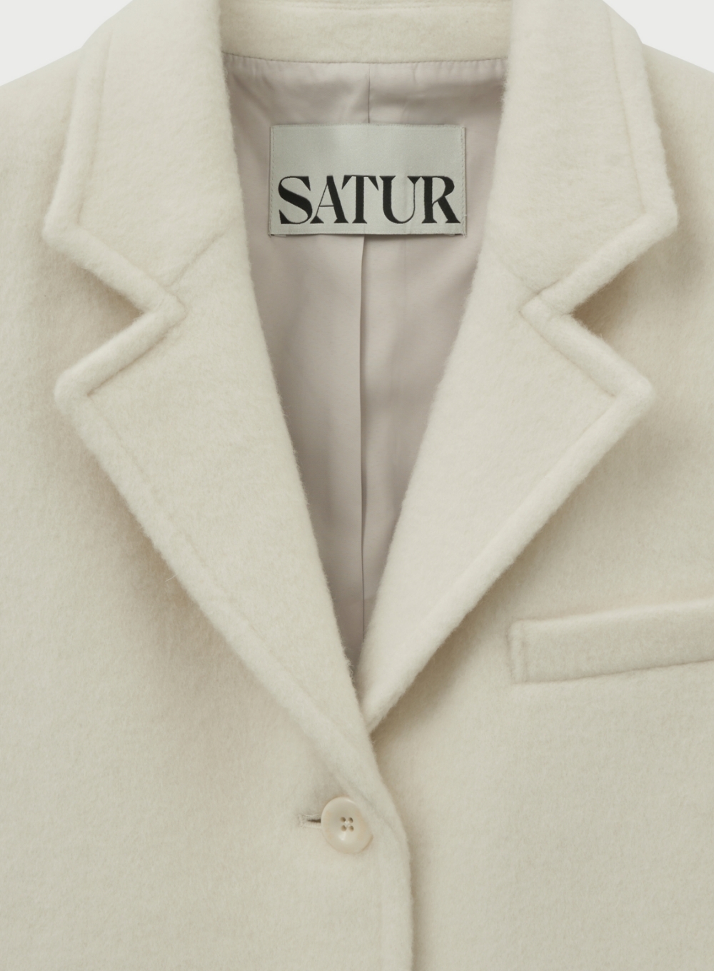 SATUR 女款 羊駝羊毛單排扣西裝外套  SA254WCT05