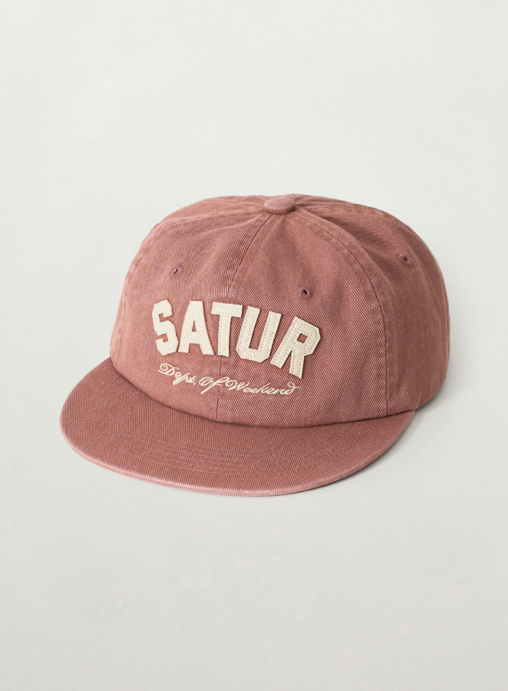 SATUR 拱形標誌貼花棒球帽  SA261UAP08
