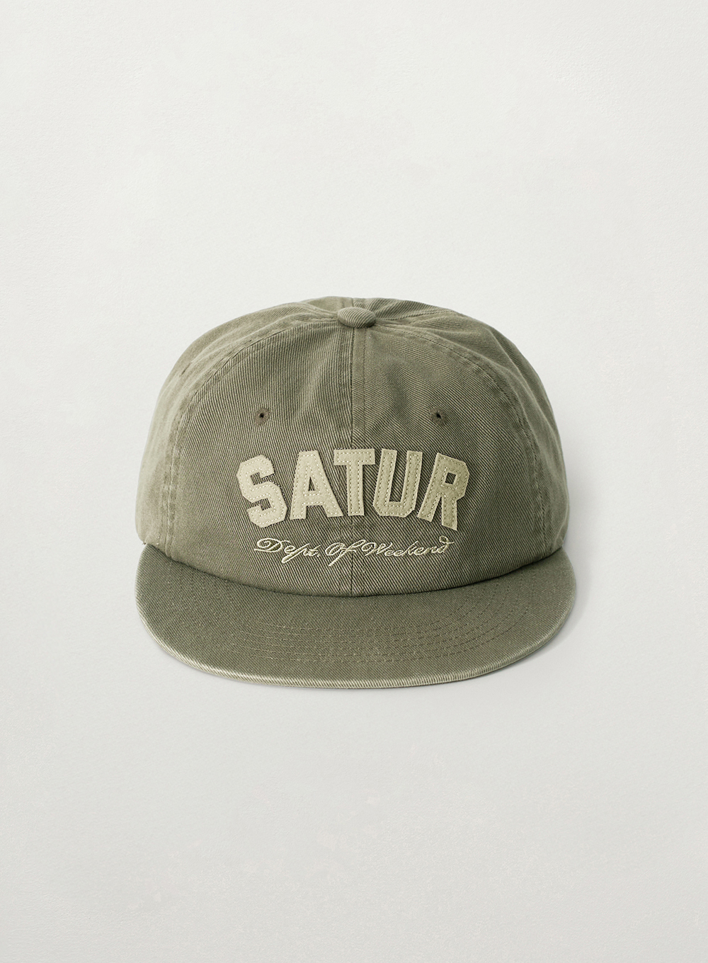 SATUR 拱形標誌貼花棒球帽  SA261UAP08