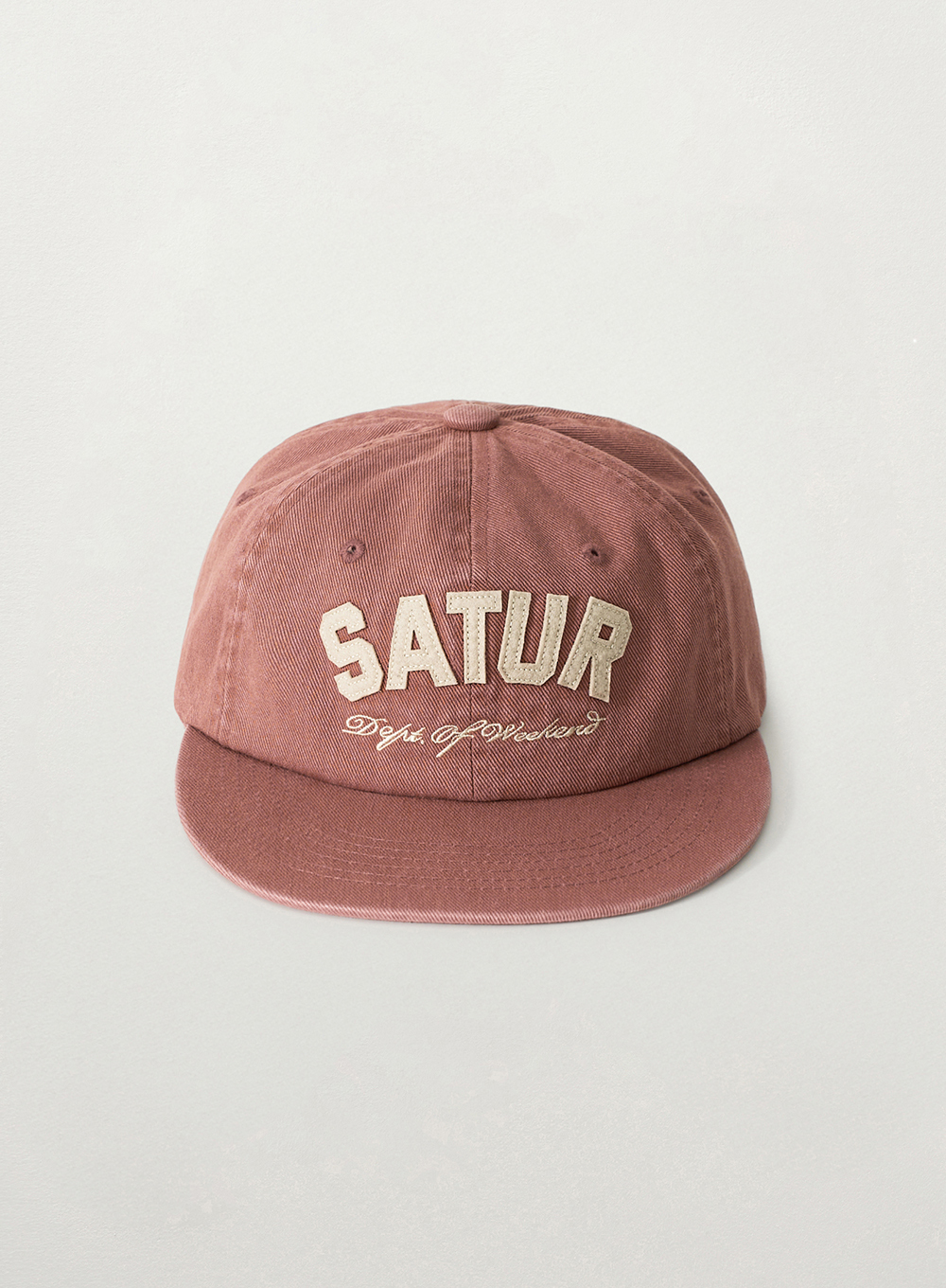SATUR 拱形標誌貼花棒球帽  SA261UAP08