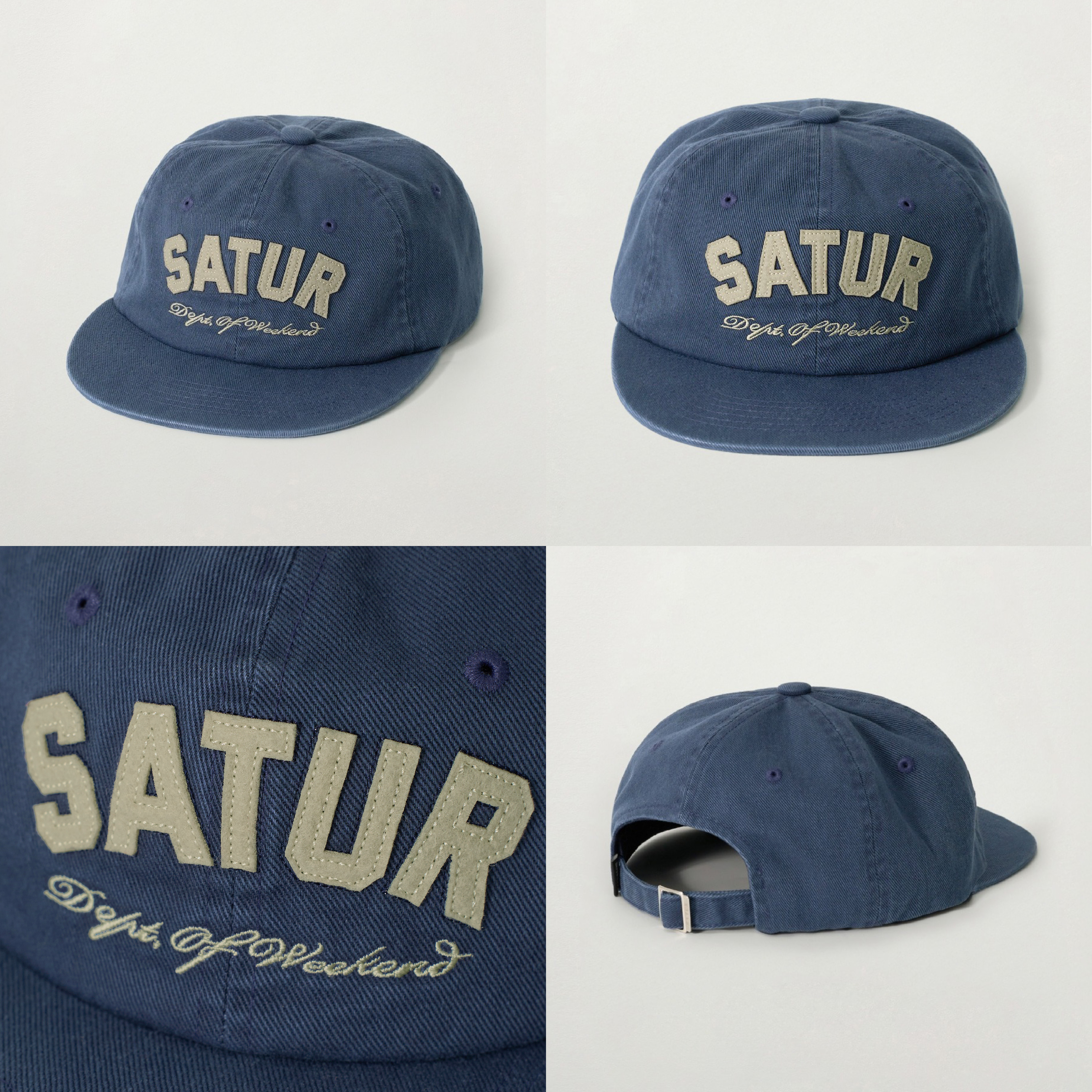 SATUR 拱形標誌貼花棒球帽  SA261UAP08