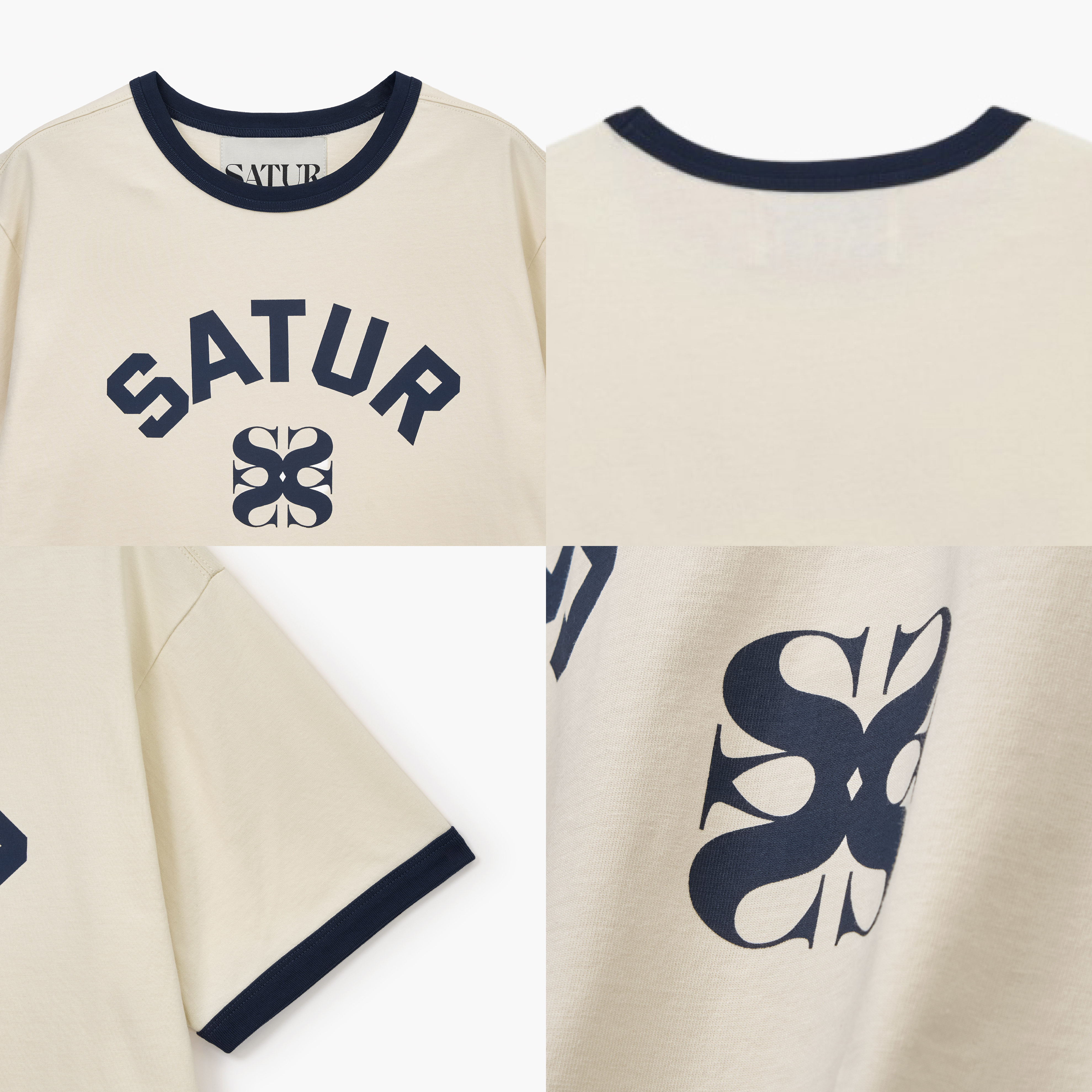 SATUR 拱形Logo標誌短袖上衣  SA262MTS01