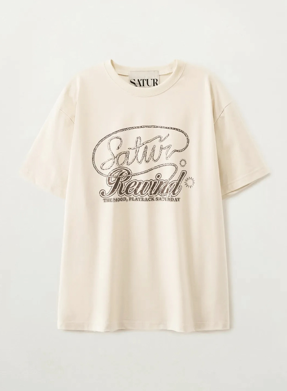 SATUR 復古休閒寬鬆短袖上衣  SA262UTS05