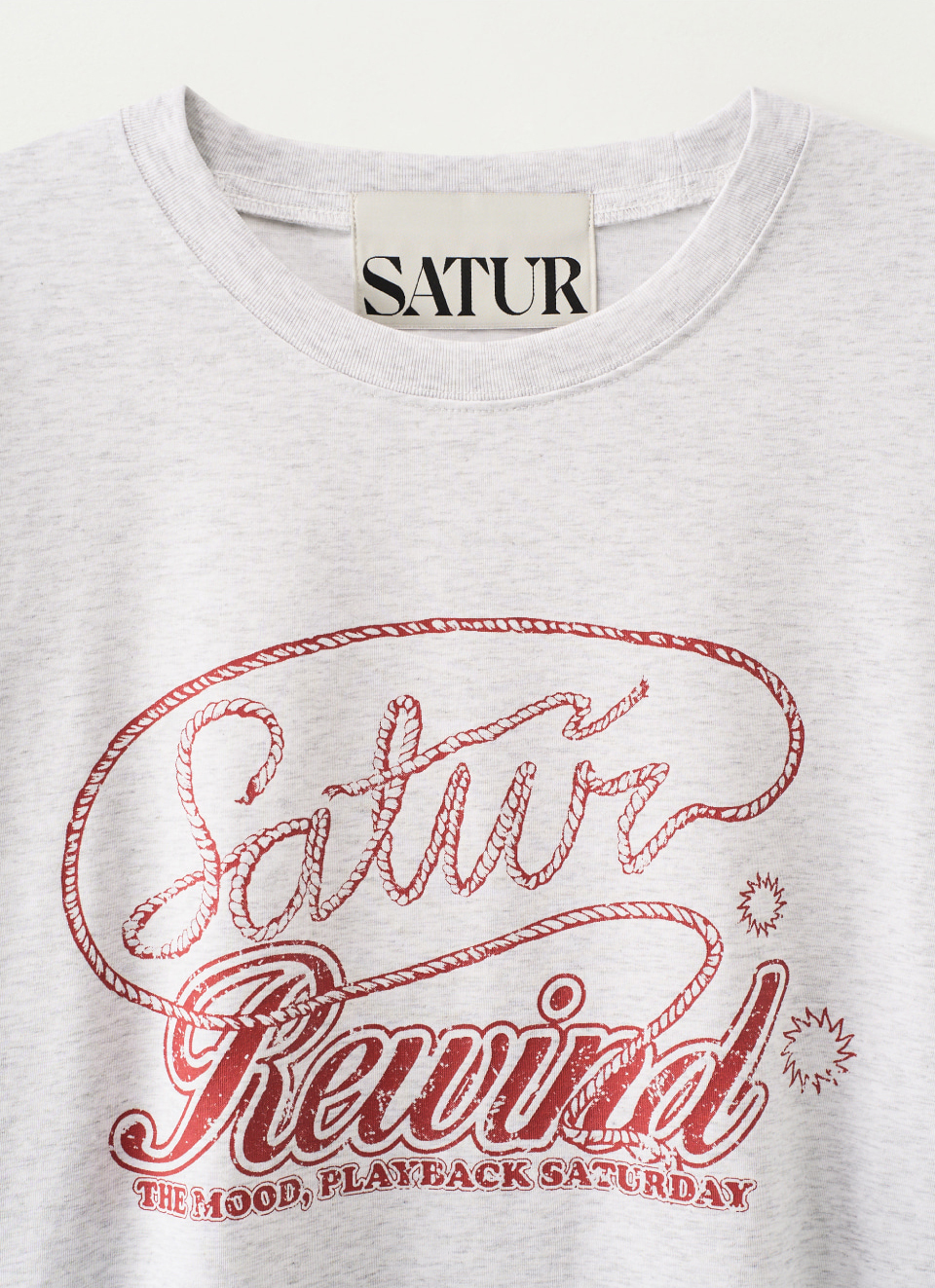 SATUR 復古休閒寬鬆短袖上衣  SA262UTS05