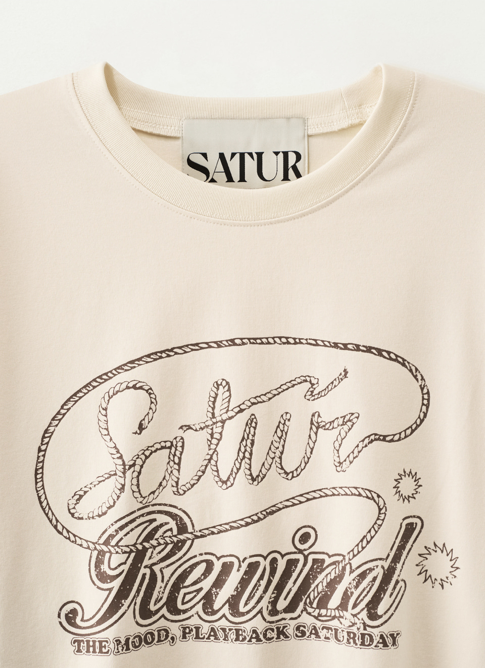 SATUR 復古休閒寬鬆短袖上衣  SA262UTS05
