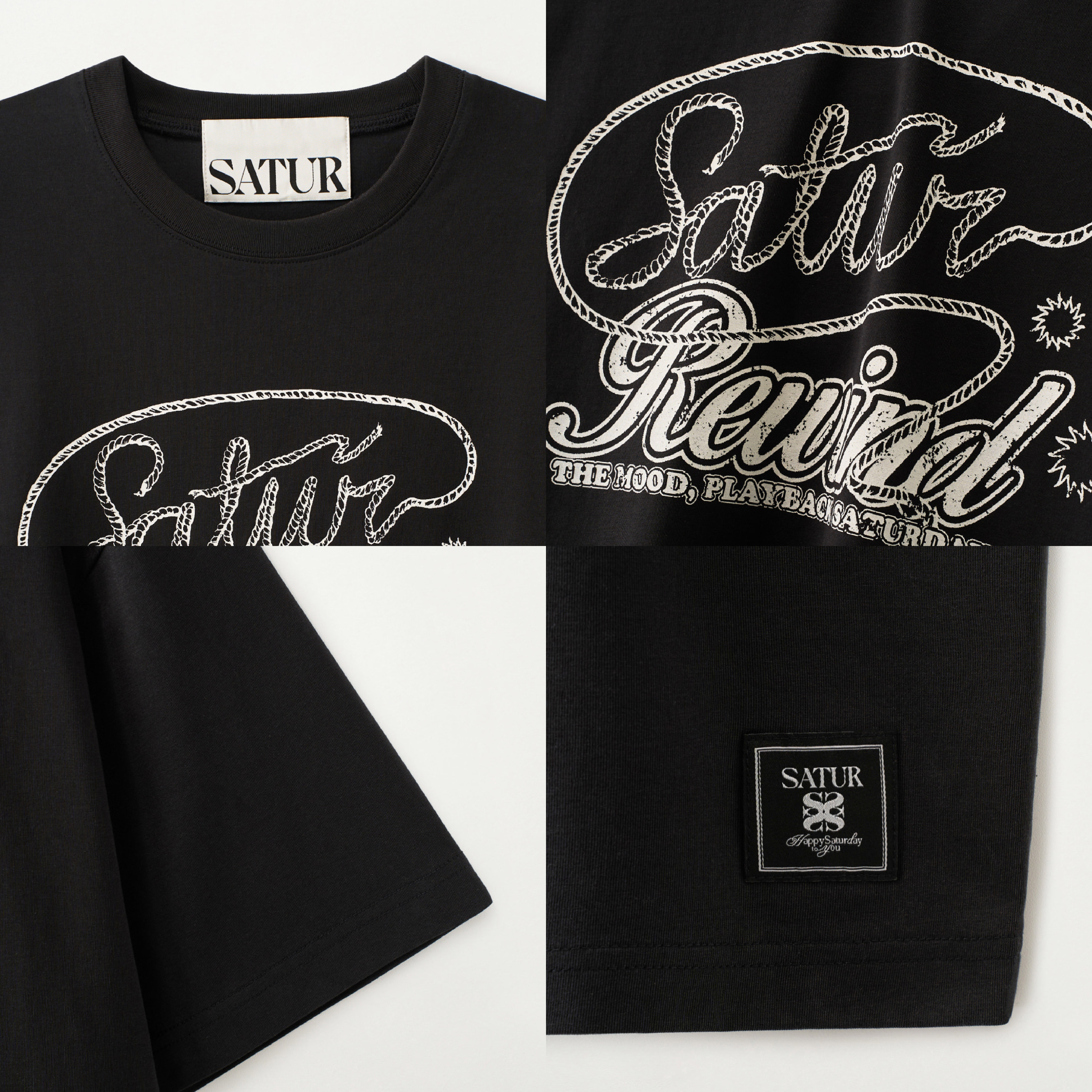SATUR 復古休閒寬鬆短袖上衣  SA262UTS05