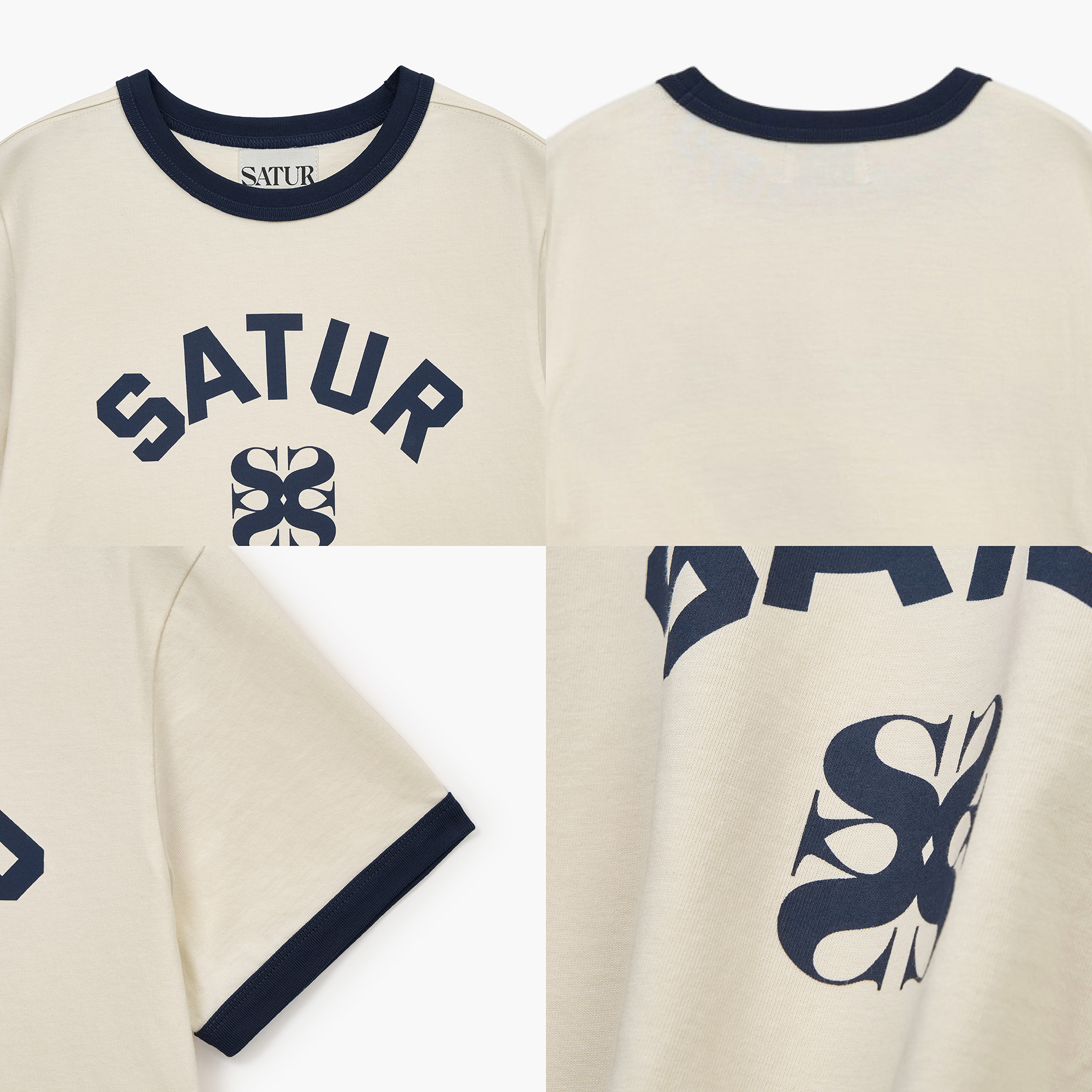 SATUR 女款 拱形Logo標誌短袖上衣  SA262WTS01