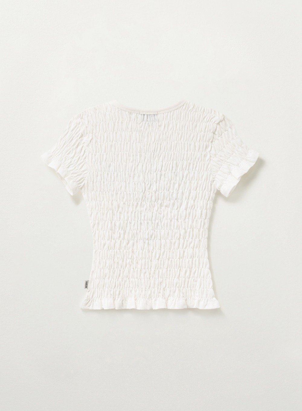 SATUR 女款 Citron 皺摺短袖上衣  SA262WTS17