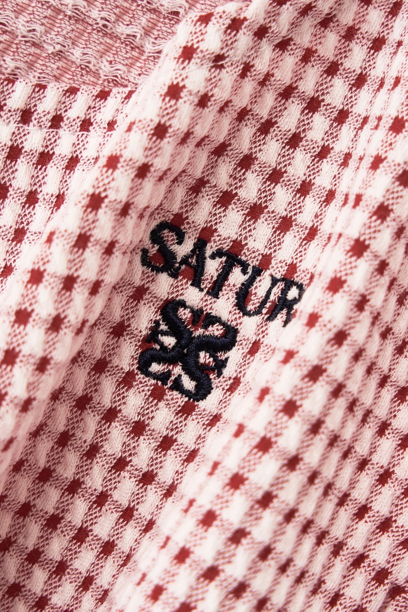 SATUR 女款 方領皺摺短袖上衣  SA262WTS18