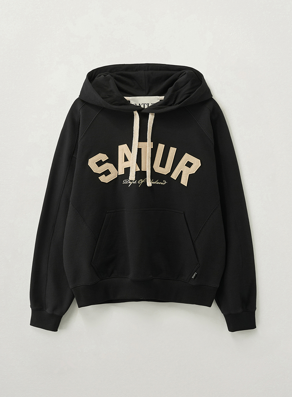 SATUR 異材拼接連帽長袖上衣 (U) Lugo Panelled Hoodie