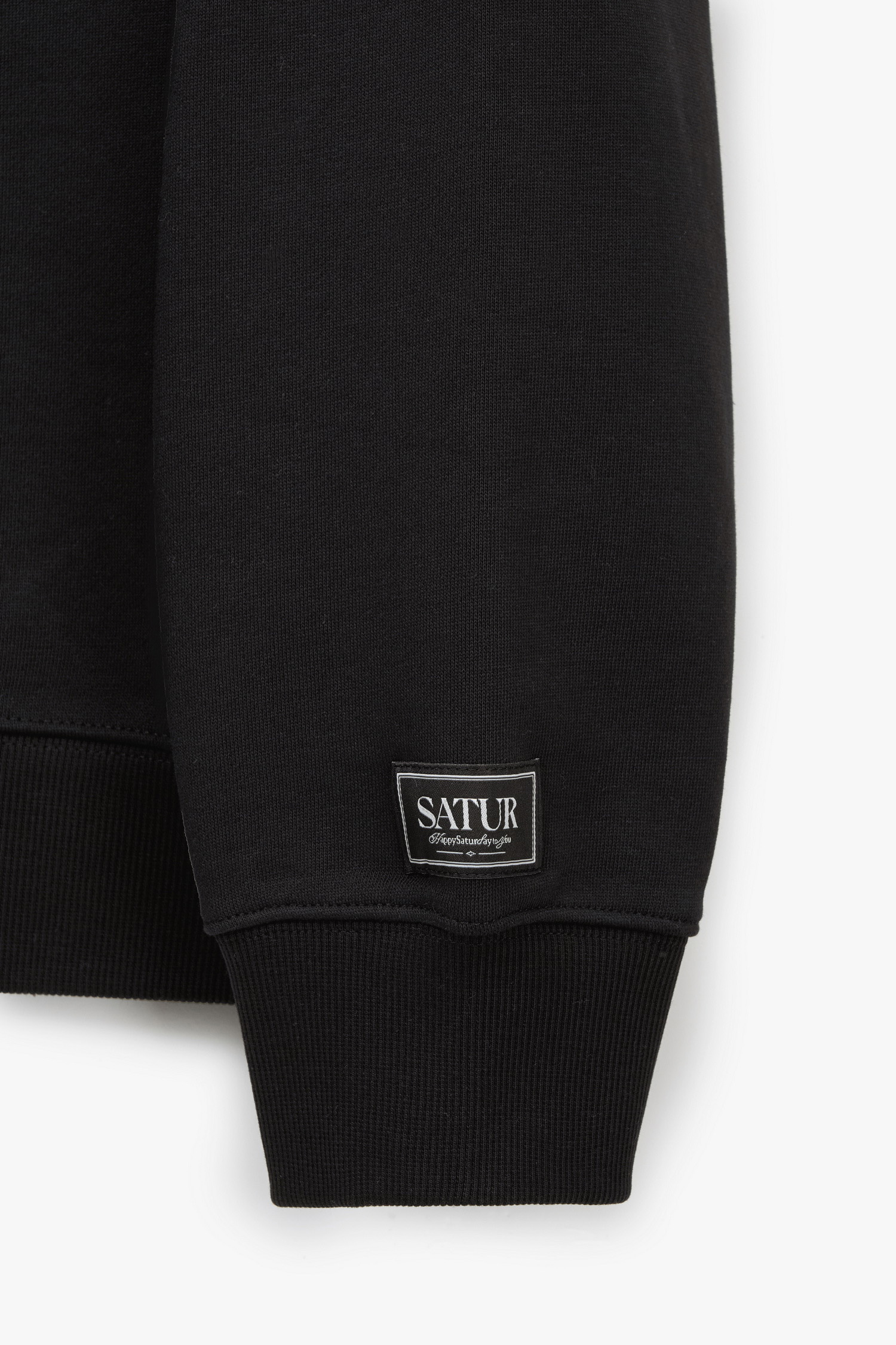 SATUR 貼布刺繡圓領長袖上衣 (U) Arch Apero Logo Sweatshirt