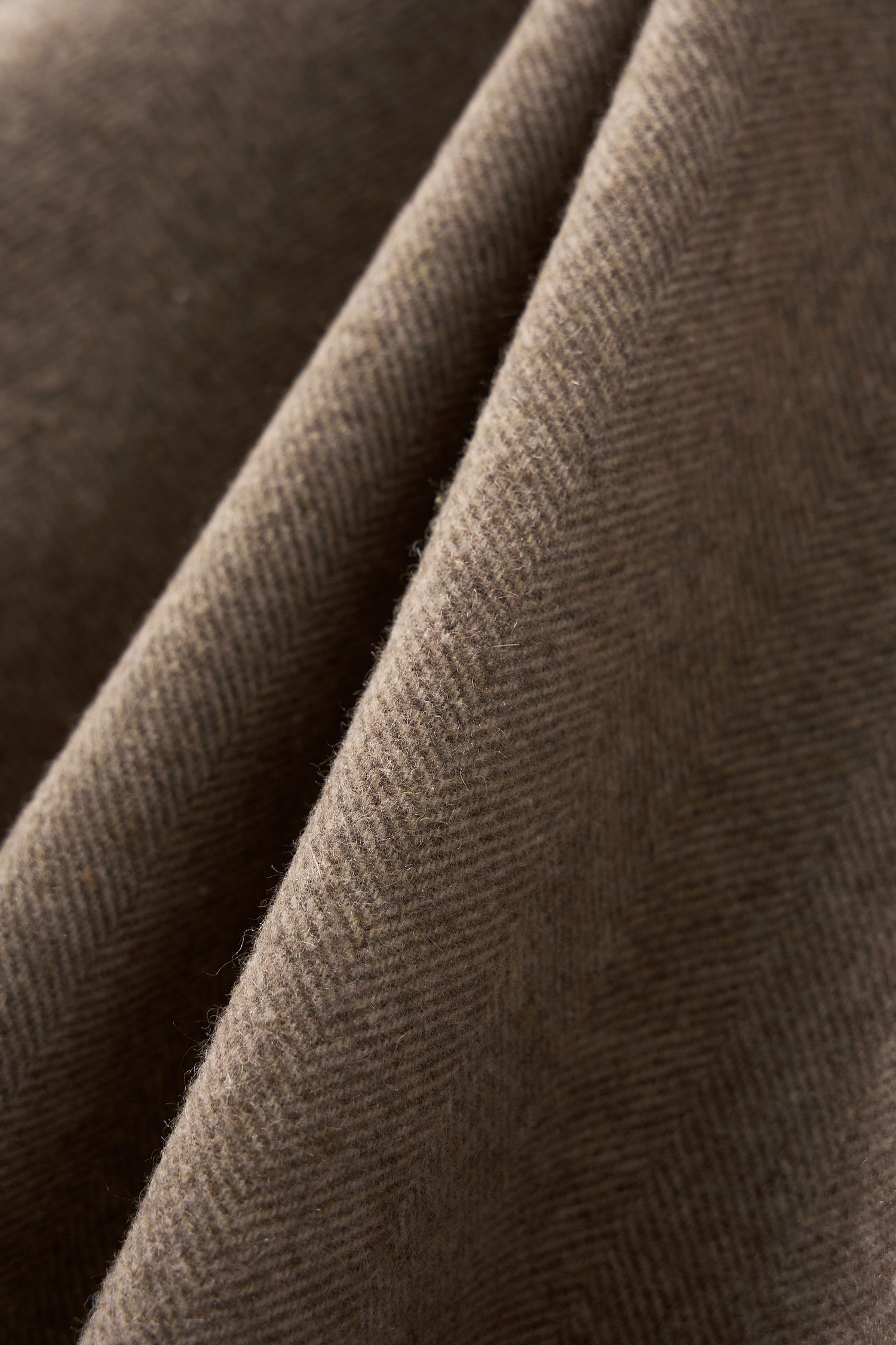 SATUR 羊毛混紡哈靈頓夾克 (M) Herringbone Wool Harrington Jacket