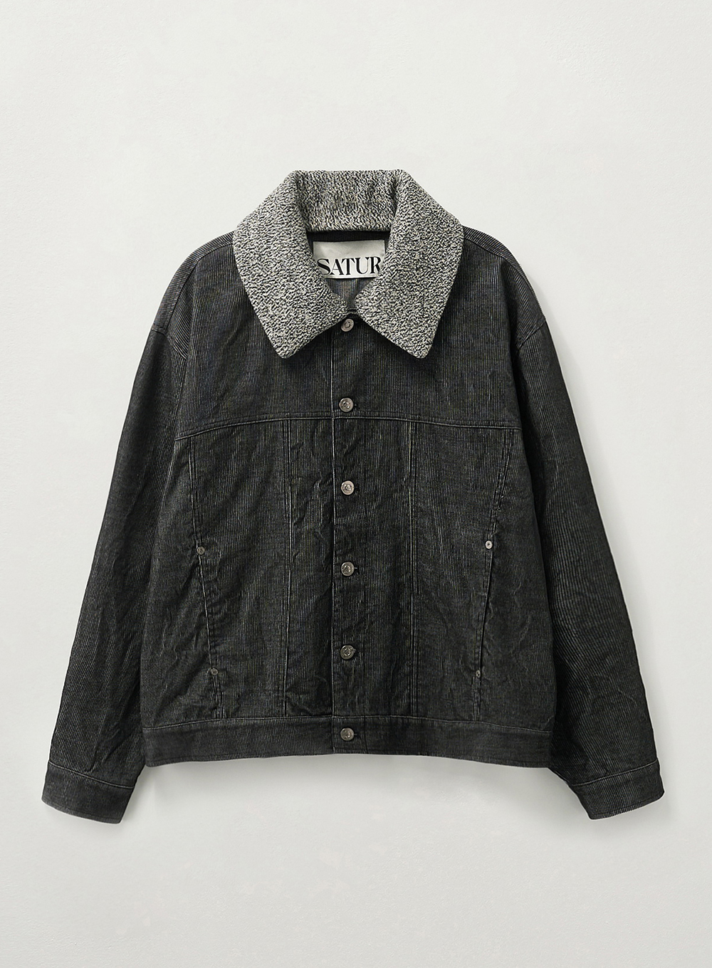 SATUR 撞色翻領燈芯絨洗舊外套 (M) Camaro Corduroy Fade Jacket