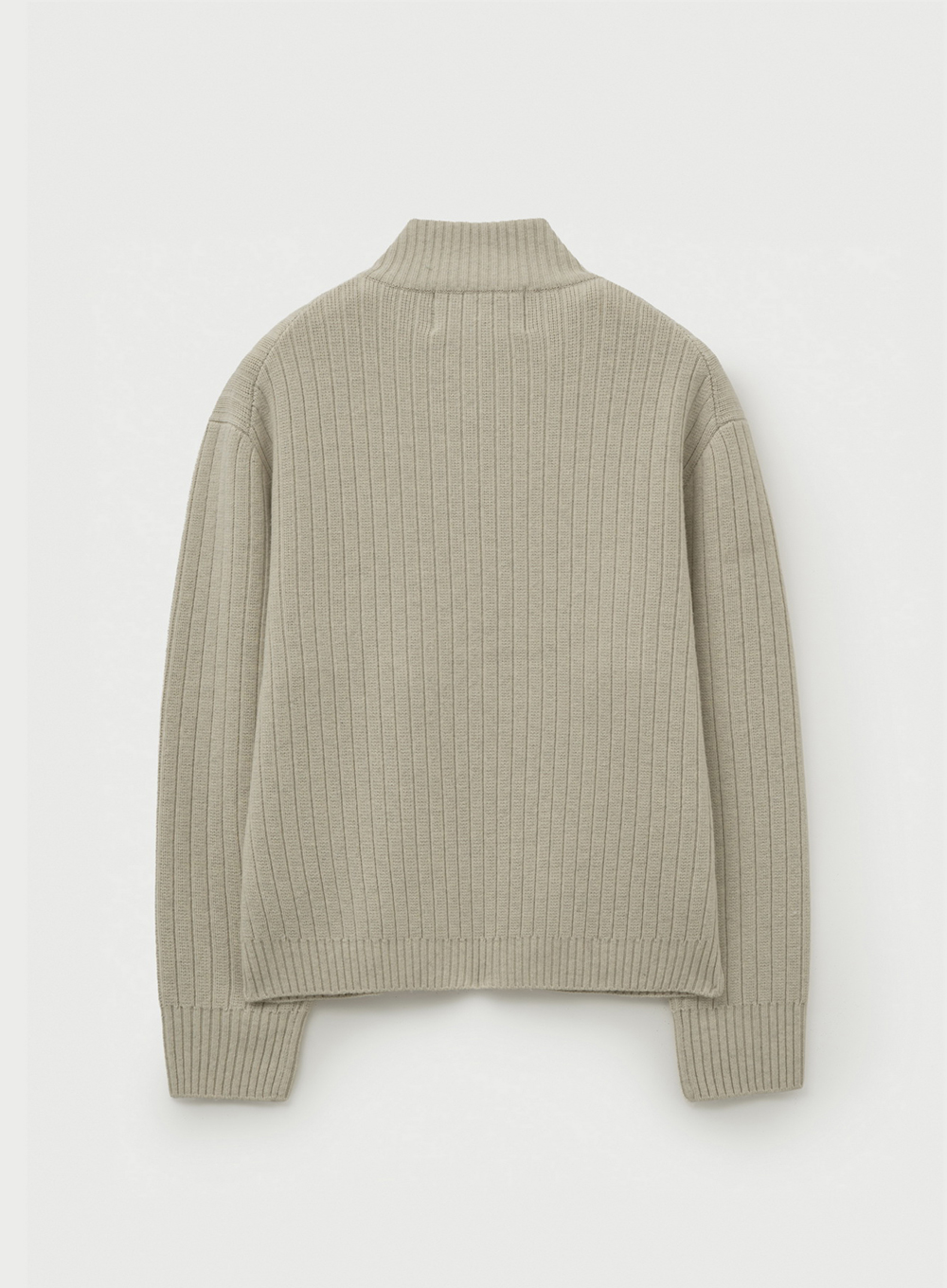SATUR 抽針立領開襟拉鍊針織衫 (U) Faro Half Neck Knit Zip-up