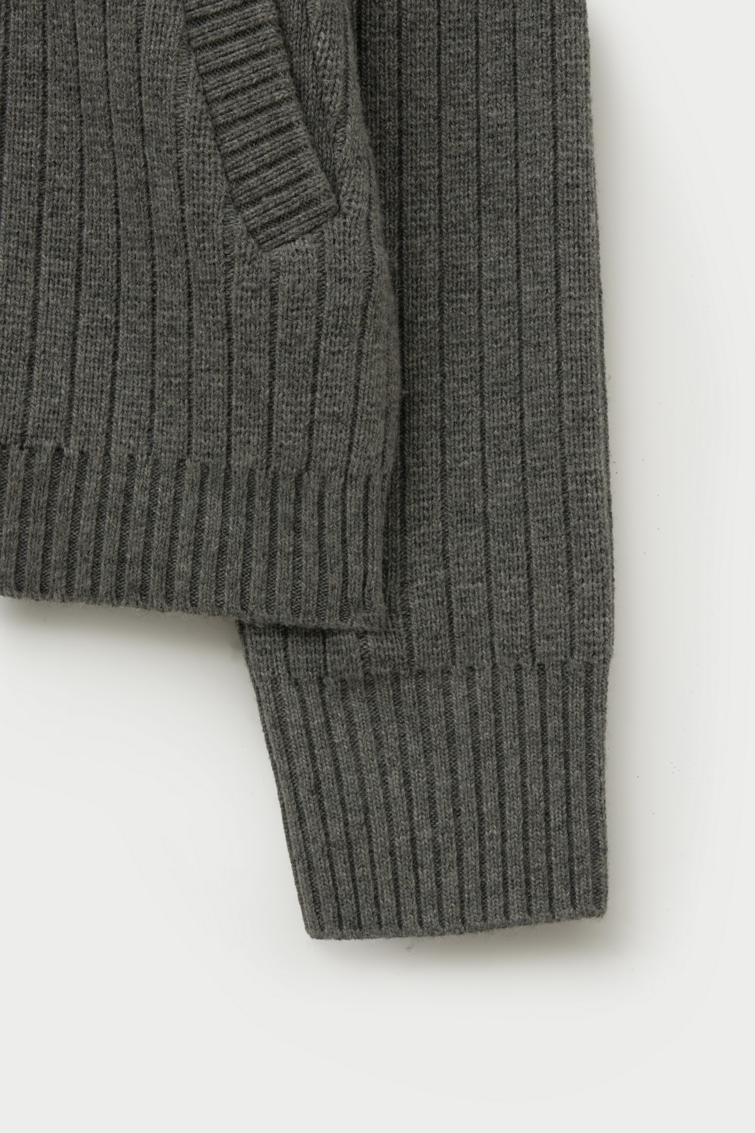 SATUR 抽針立領開襟拉鍊針織衫 (U) Faro Half Neck Knit Zip-up