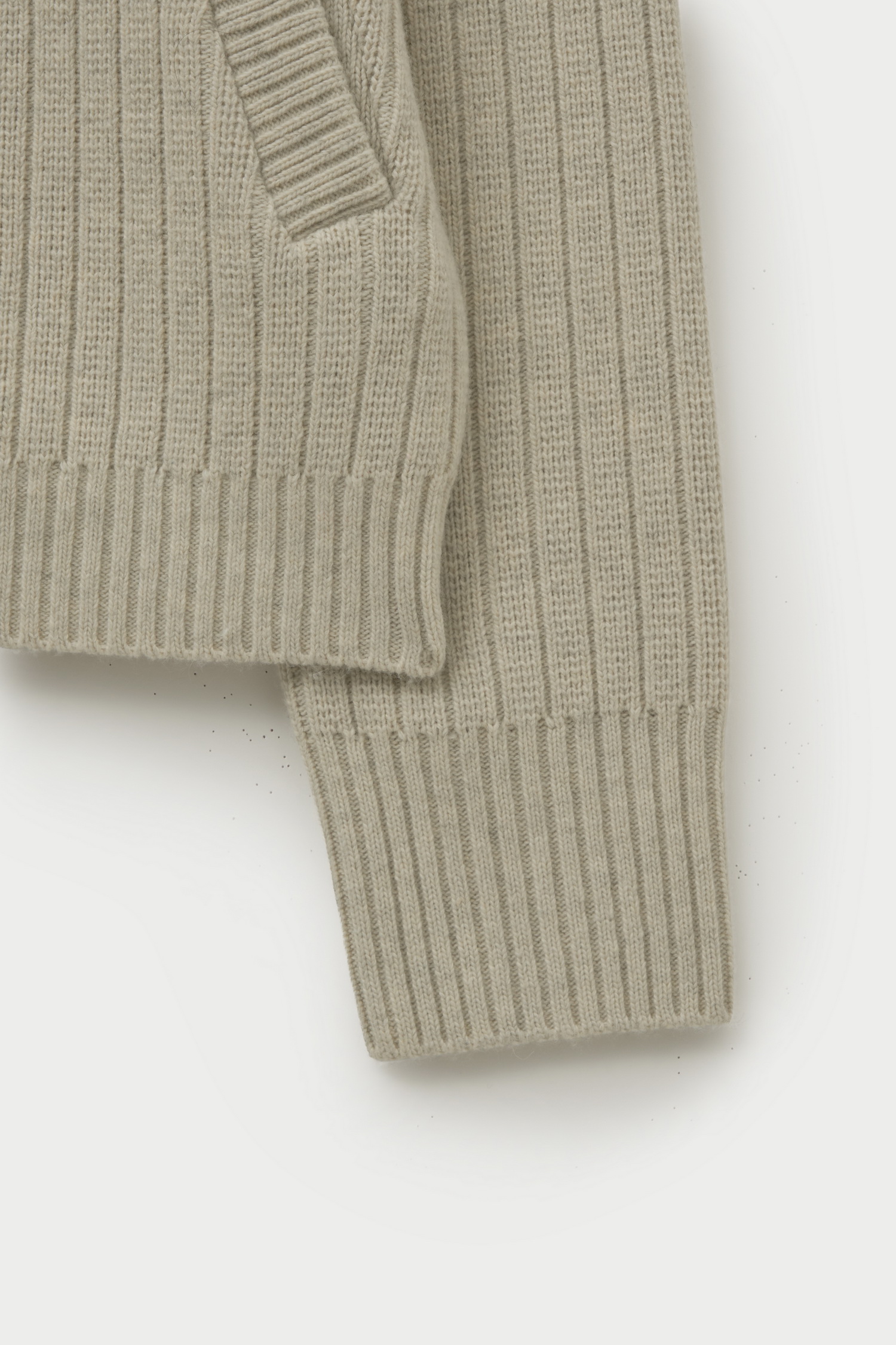 SATUR 抽針立領開襟拉鍊針織衫 (U) Faro Half Neck Knit Zip-up