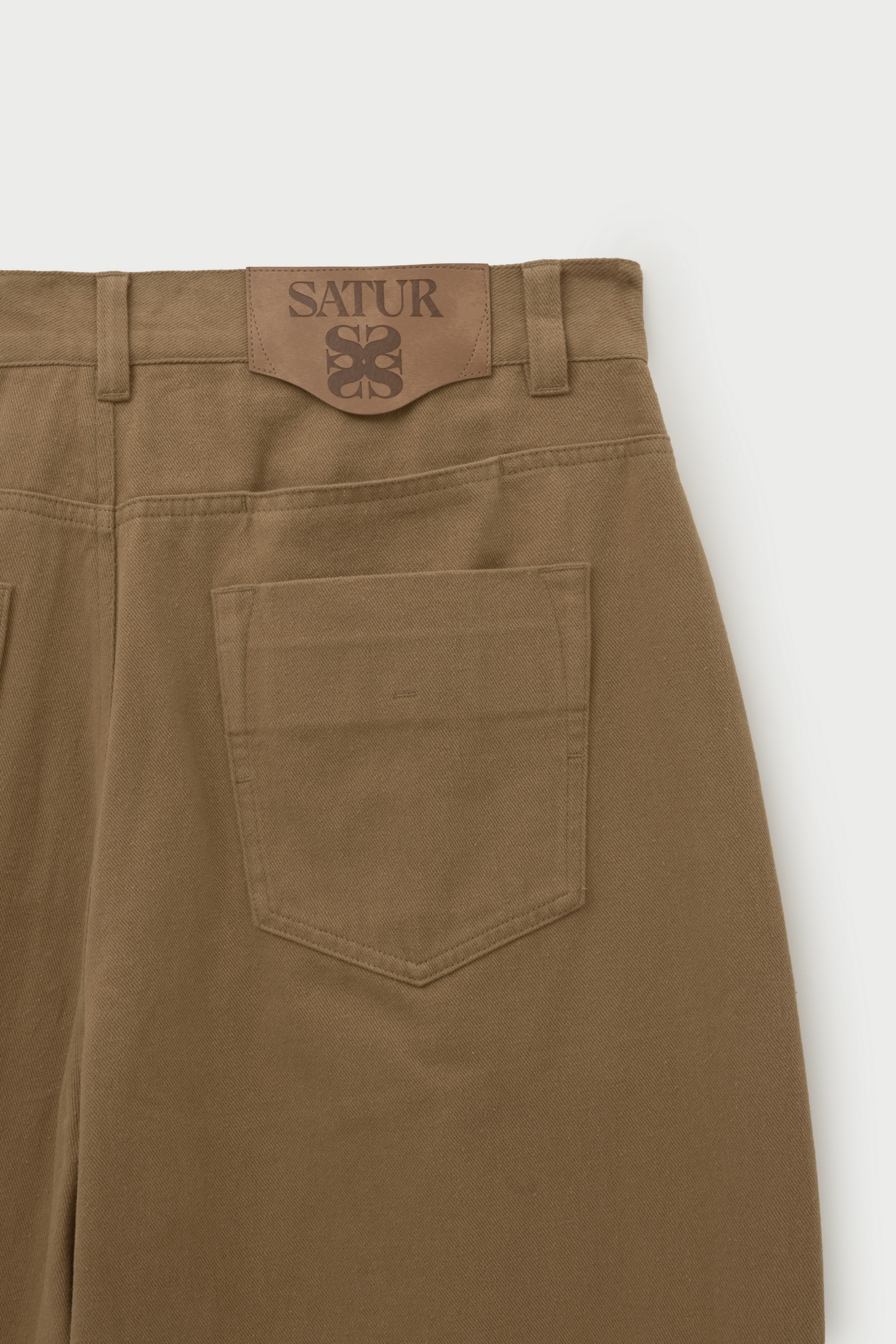 SATUR 磨毛斜紋長褲 (U) Teo Brushed Cotton Pants
