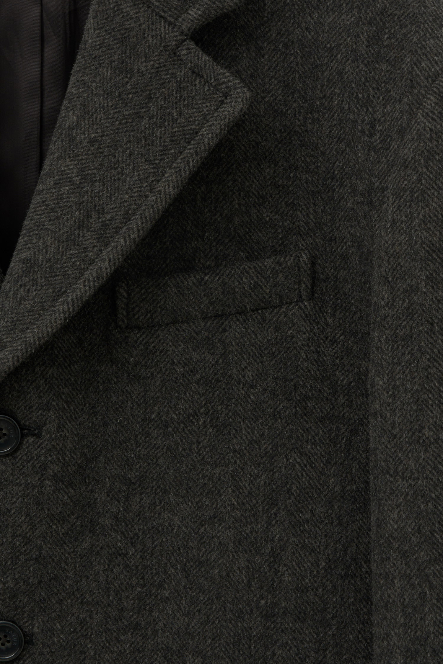 SATUR 羊毛混紡單排釦休閒西裝外套 (M) Herringbone Single Blazer