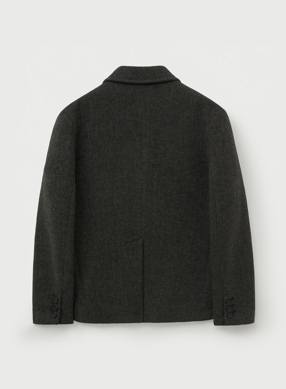 SATUR 羊毛混紡單排釦休閒西裝外套 (M) Herringbone Single Blazer
