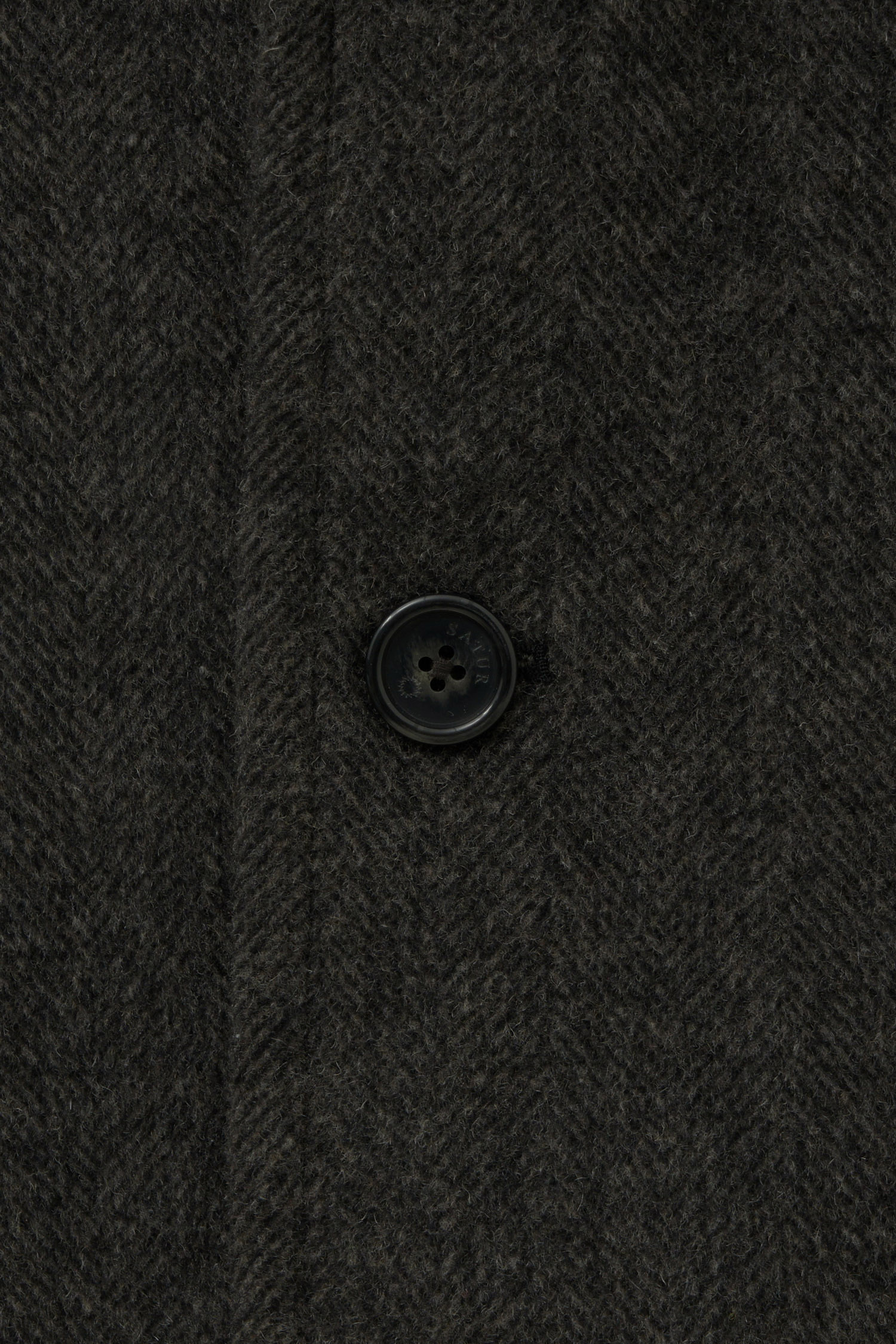 SATUR 羊毛混紡單排釦休閒西裝外套 (M) Herringbone Single Blazer