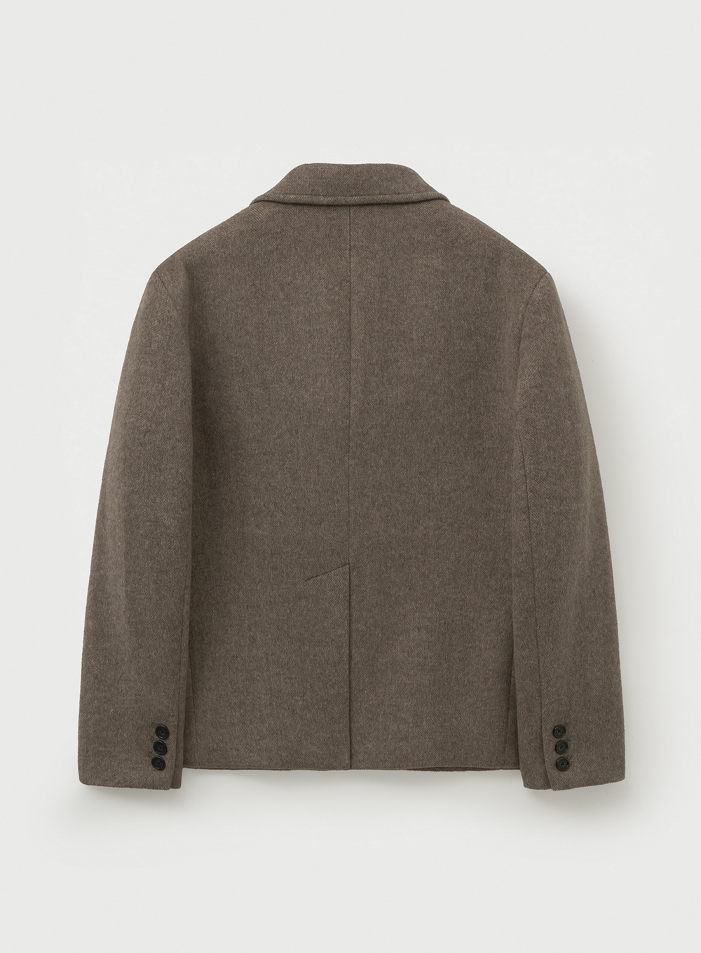 SATUR 羊毛混紡單排釦休閒西裝外套 (M) Herringbone Single Blazer